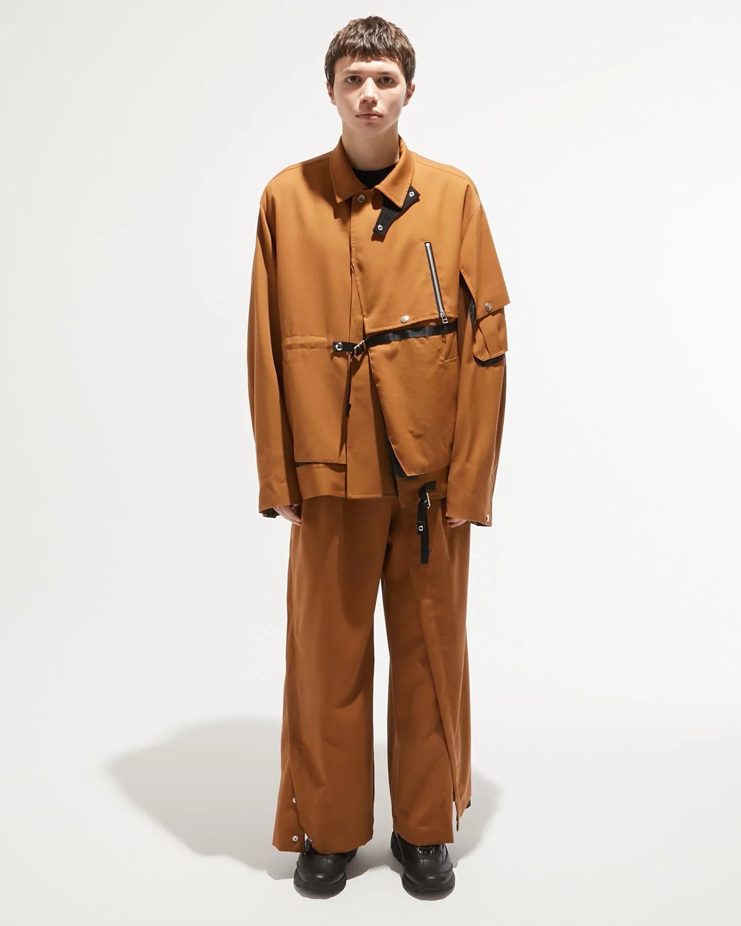 GABARDINE MAGAZINE VEST M89 YELLOW BROWN