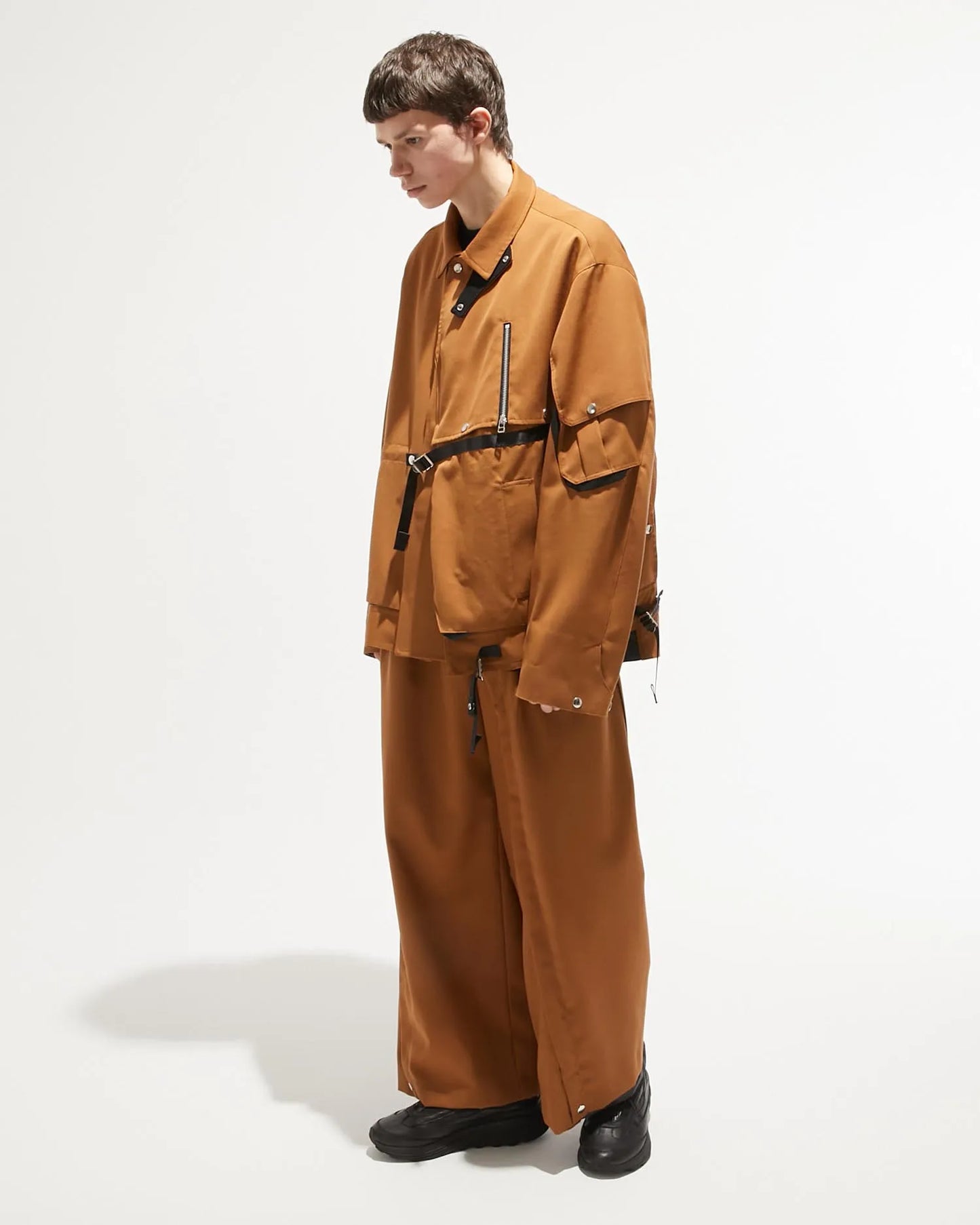 GABARDINE MAGAZINE VEST M89 YELLOW BROWN