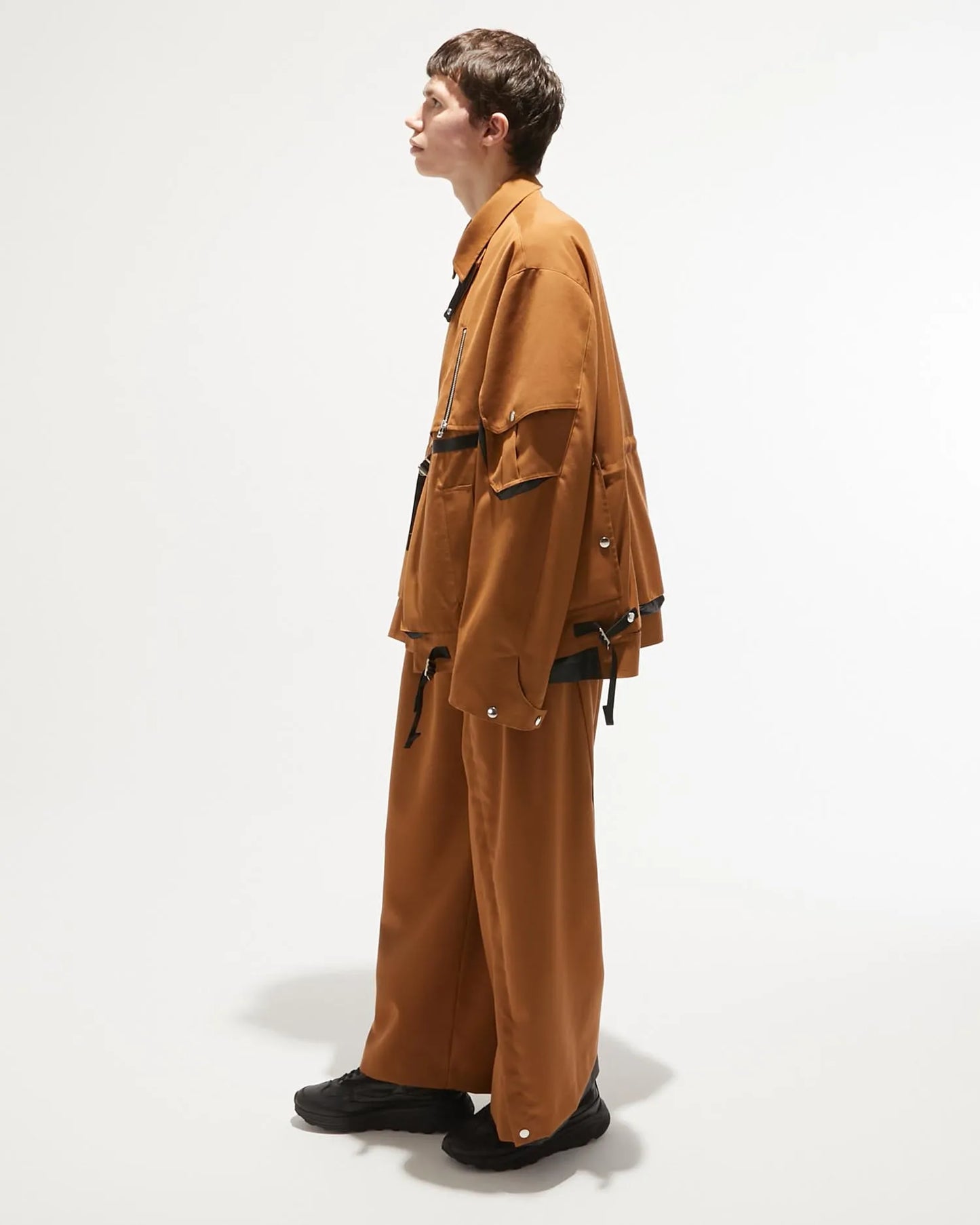 GABARDINE MAGAZINE VEST M89 YELLOW BROWN
