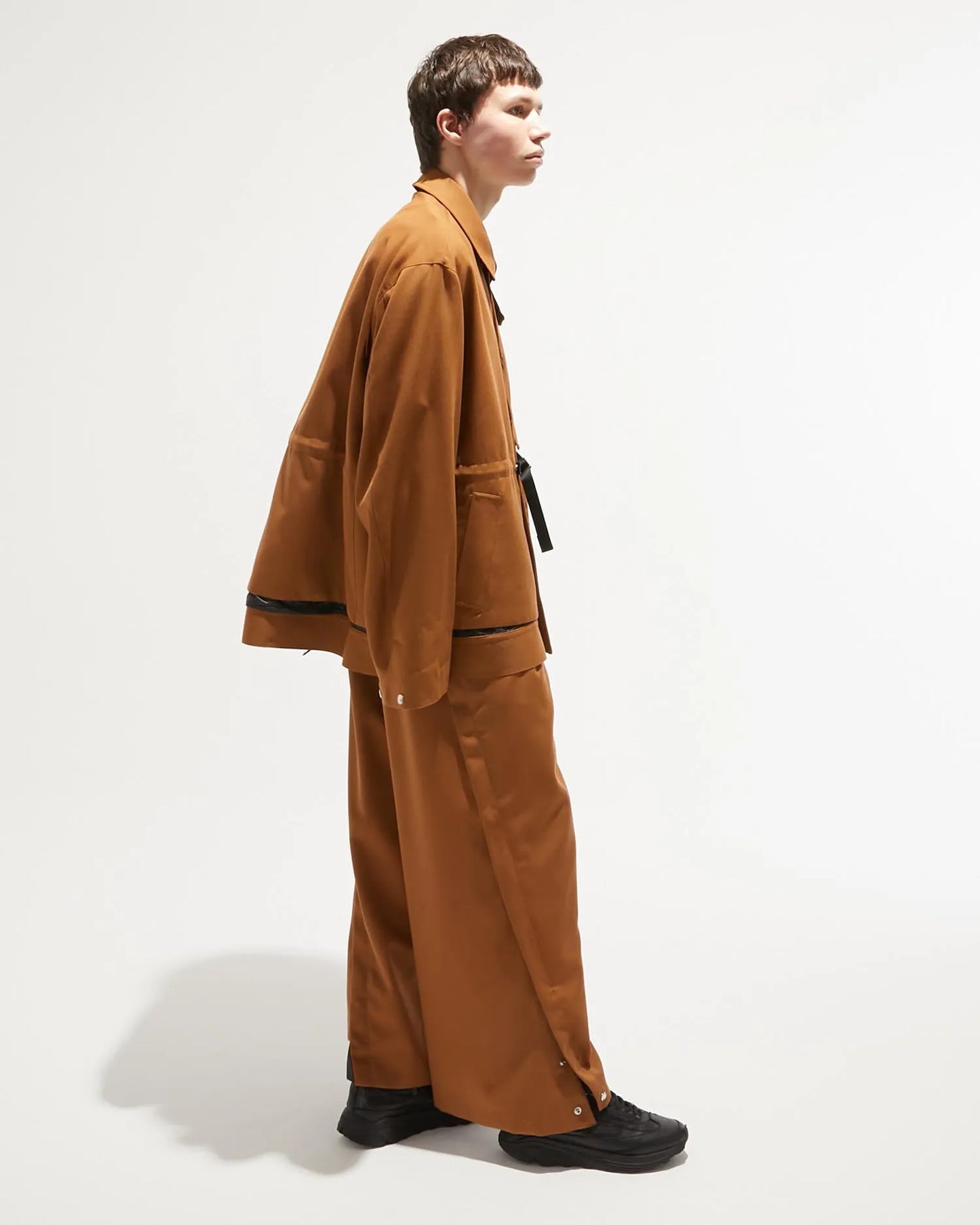 GABARDINE MAGAZINE VEST M89 YELLOW BROWN