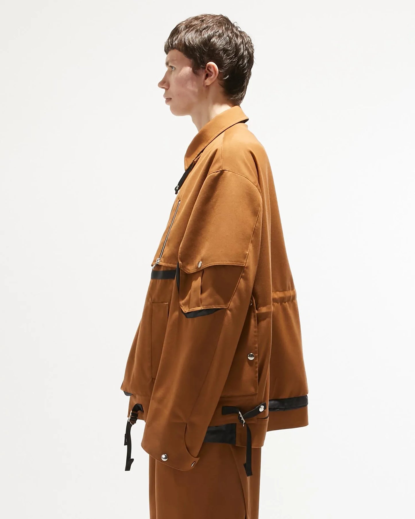 GABARDINE MAGAZINE VEST M89 YELLOW BROWN