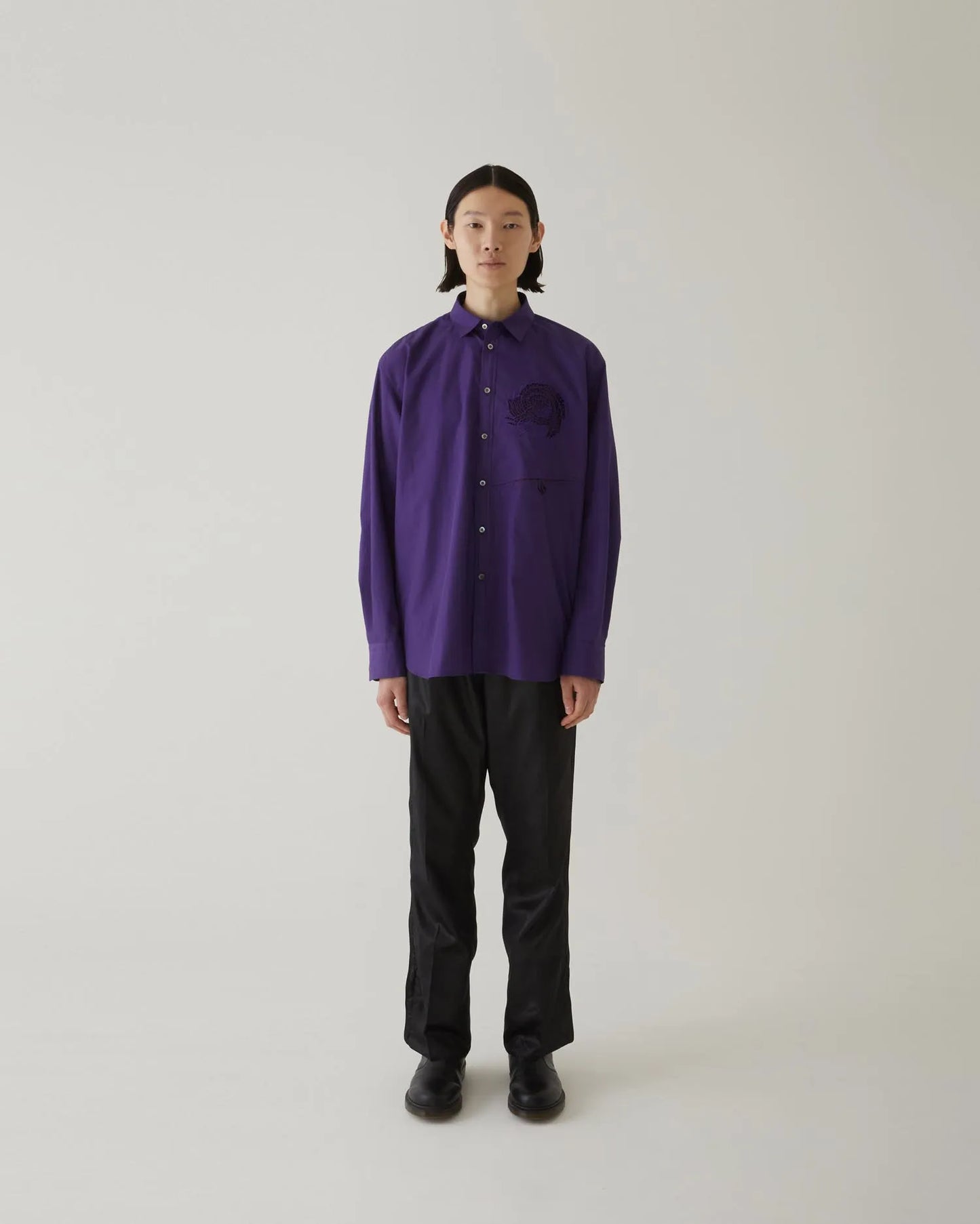 EMBROIDERY SHIRT PURPLE