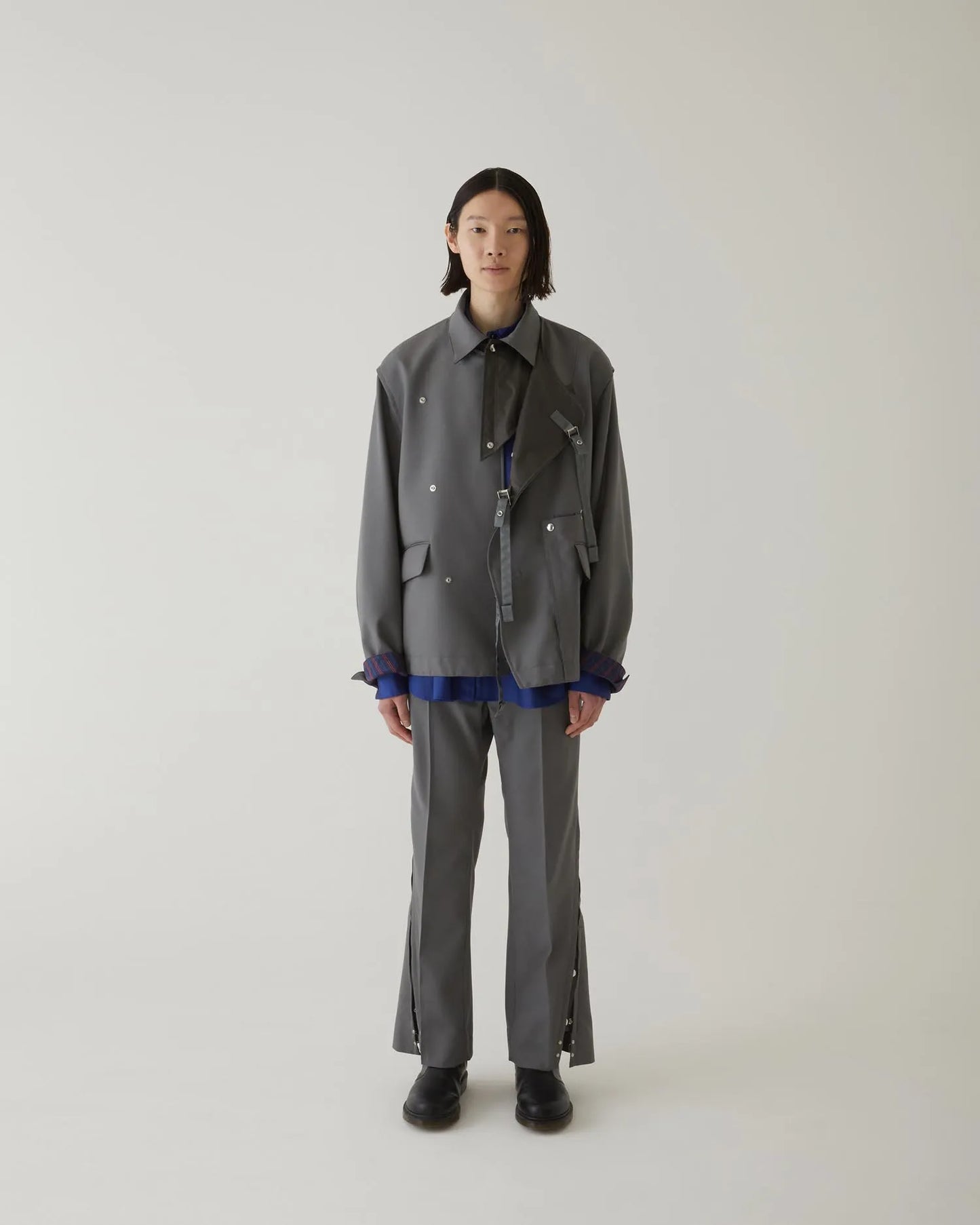 EDWARDIAN JERKIN JACKET GREY