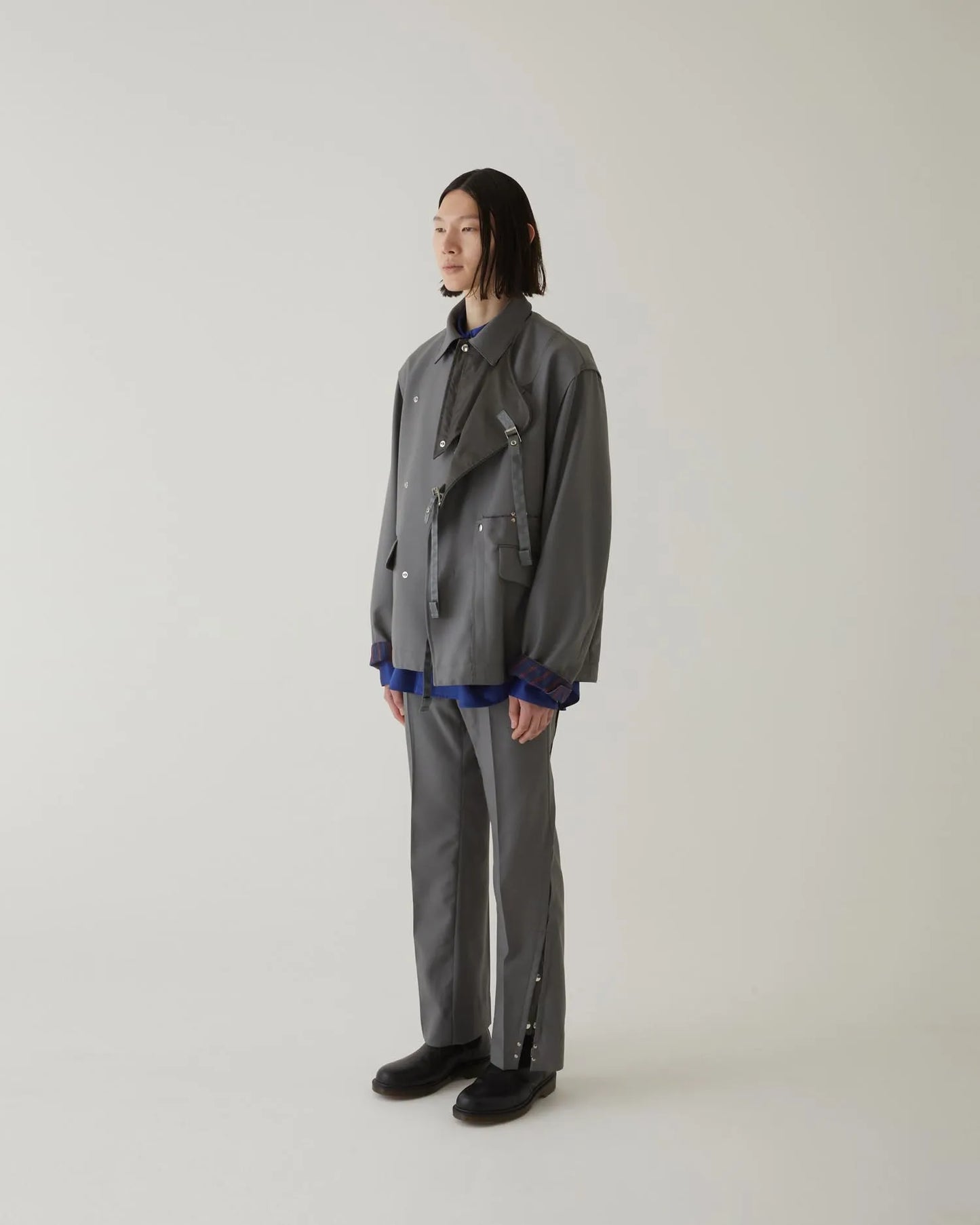 EDWARDIAN JERKIN JACKET GREY