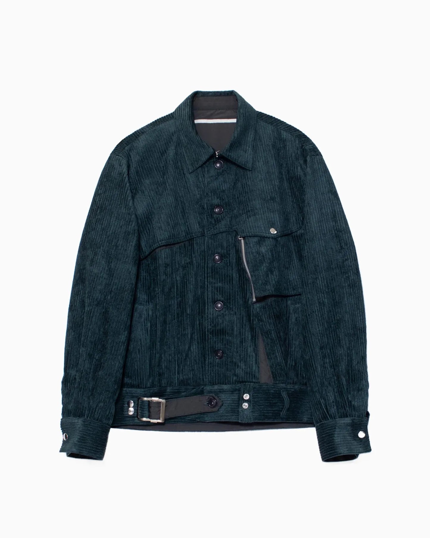 ∠13° CORDUROY JACKET GREY GREEN