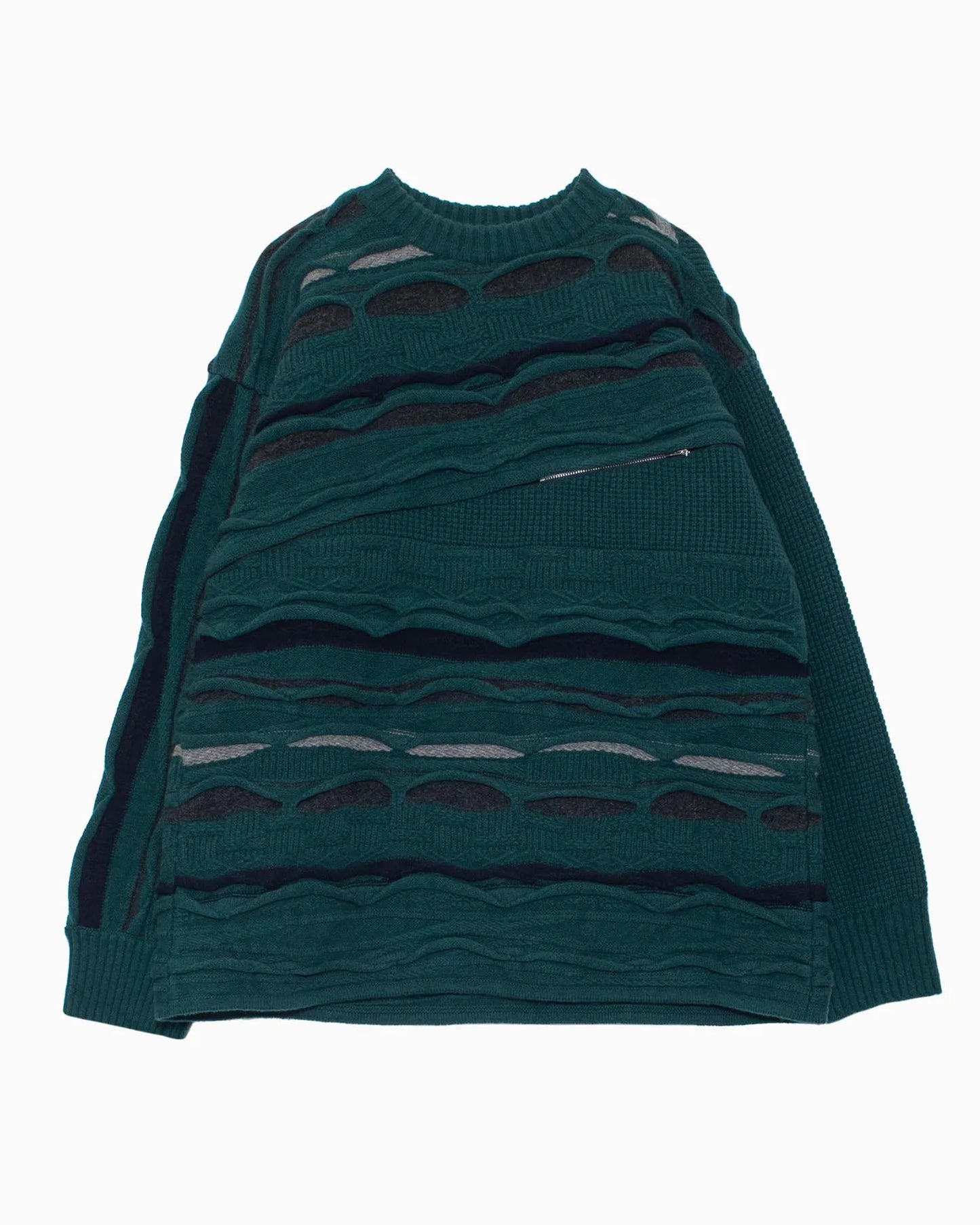 ∠13° 3D KNIT PO GREY GREEN