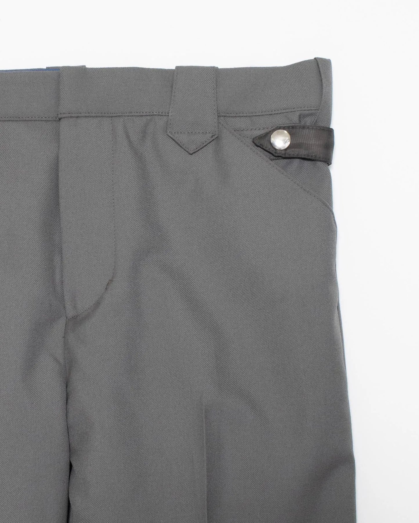 SERGE FLARED SLACKS GREY