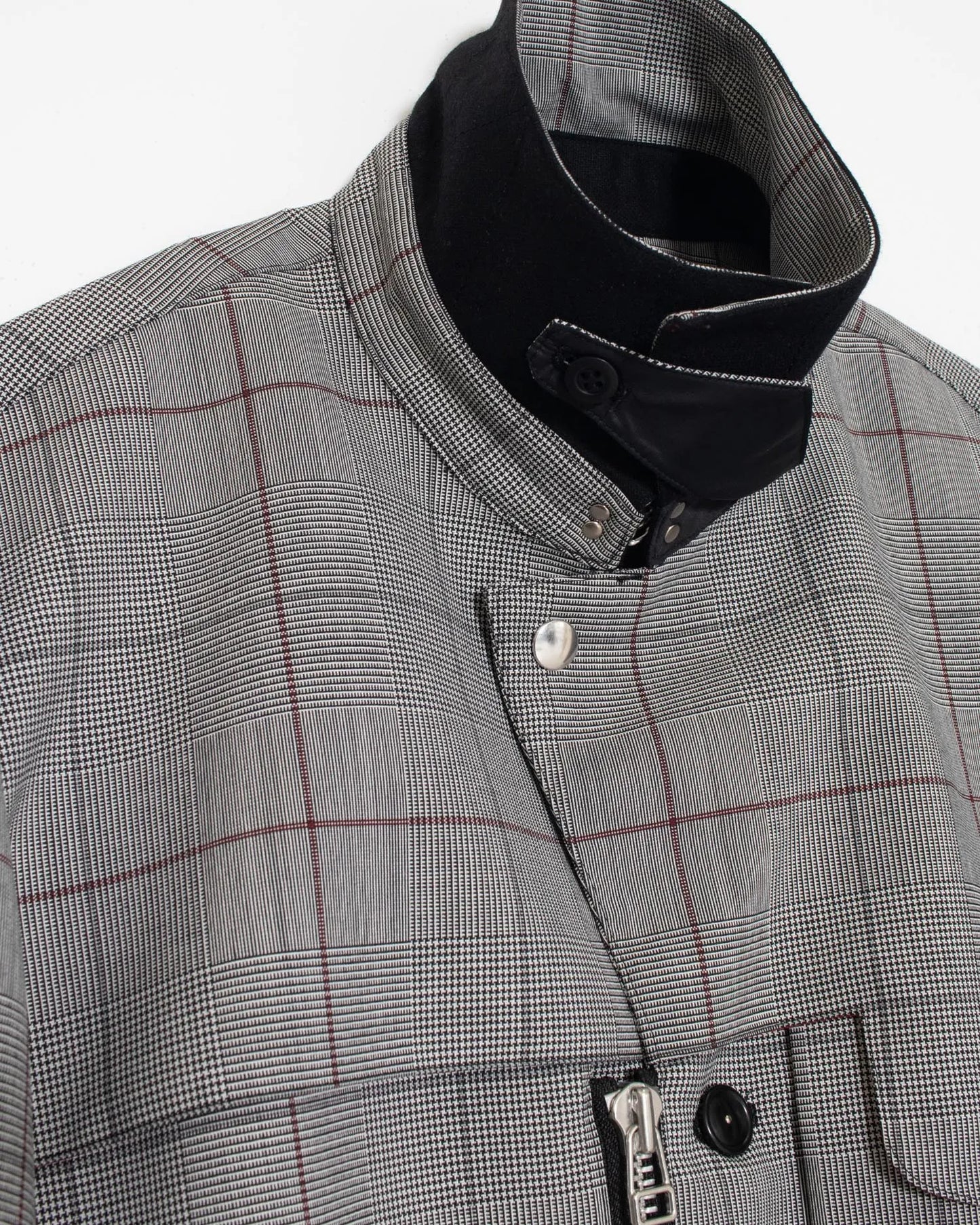 GLEN CHECK B.D JACKET GREY