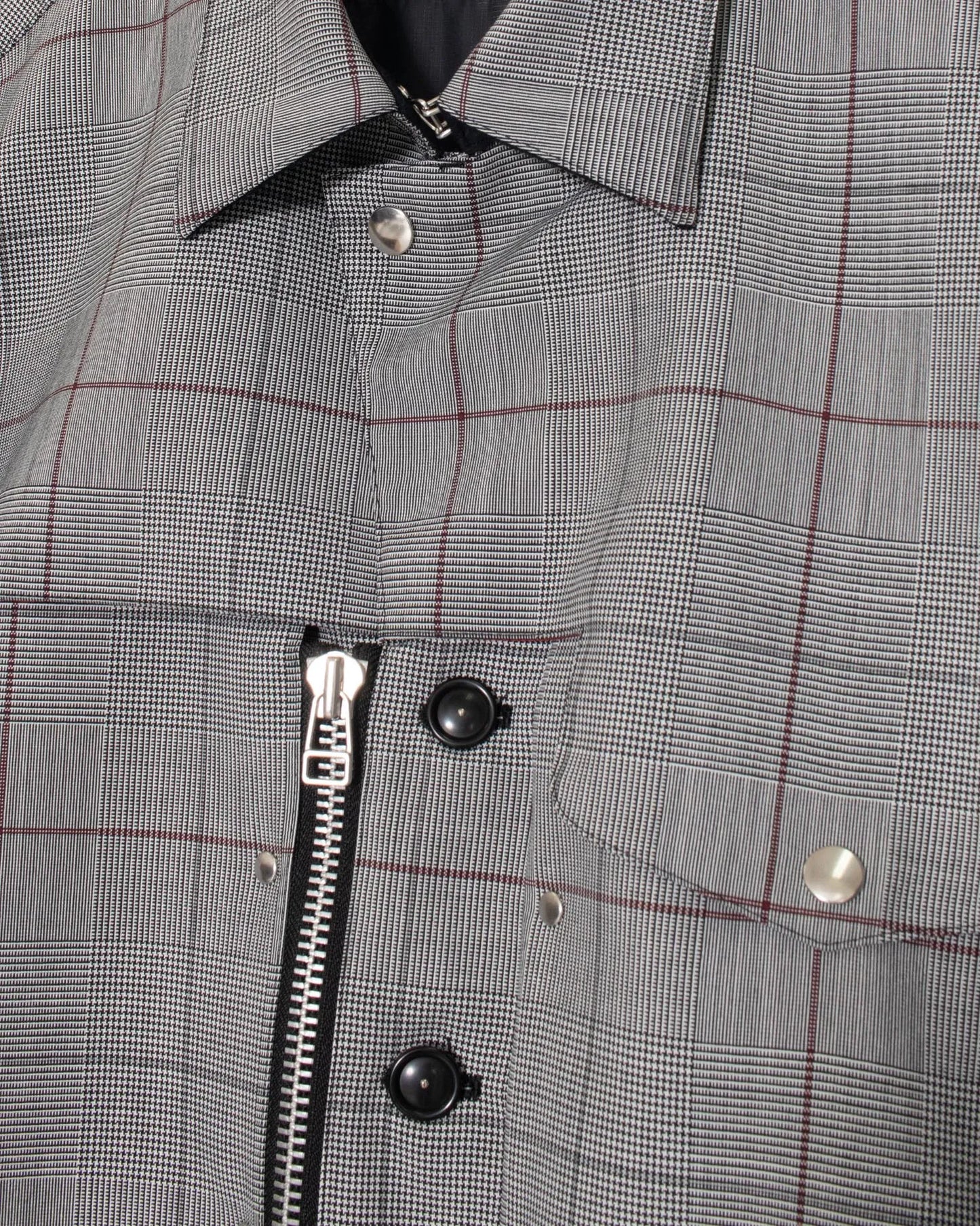 GLEN CHECK B.D JACKET GREY