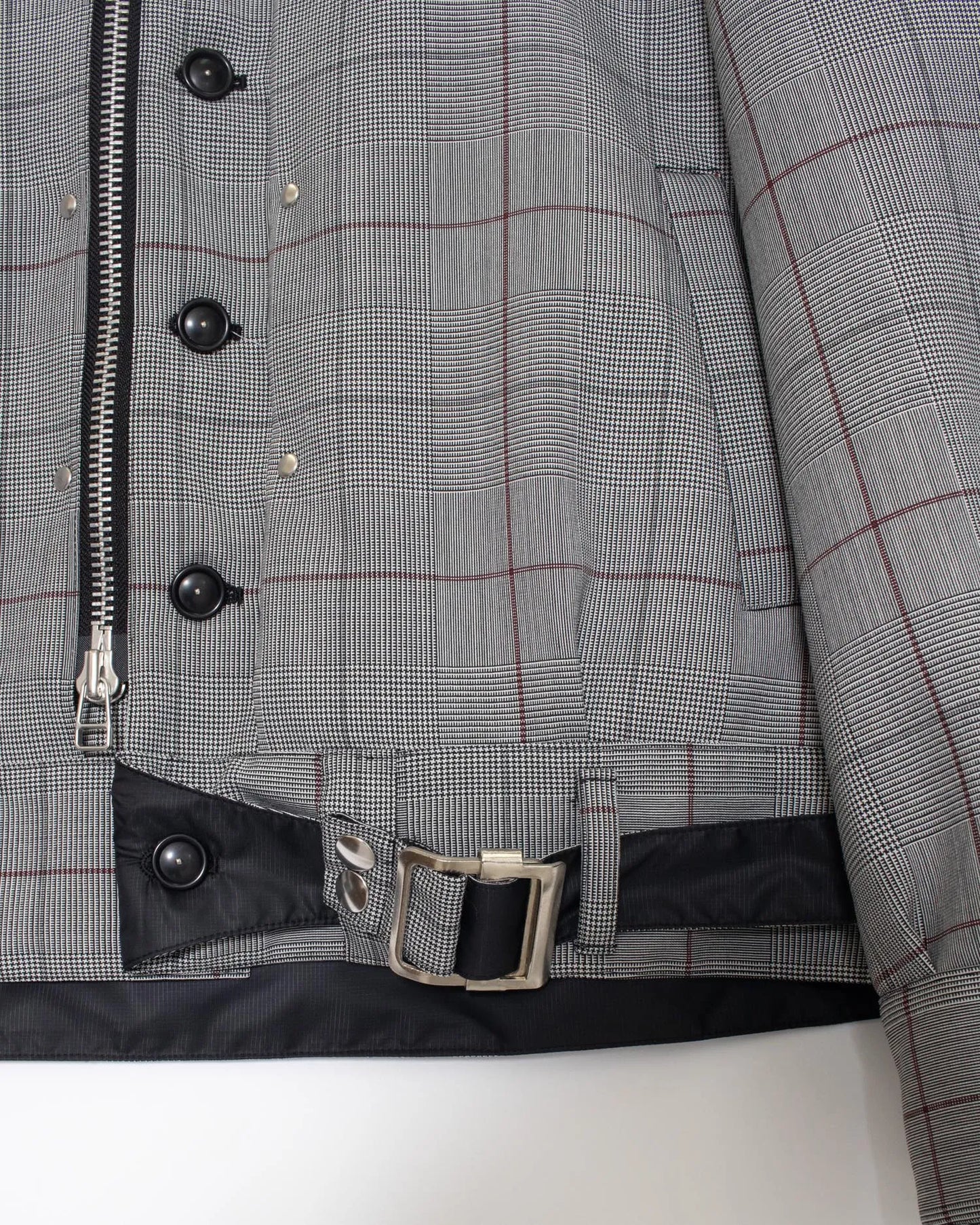 GLEN CHECK B.D JACKET GREY