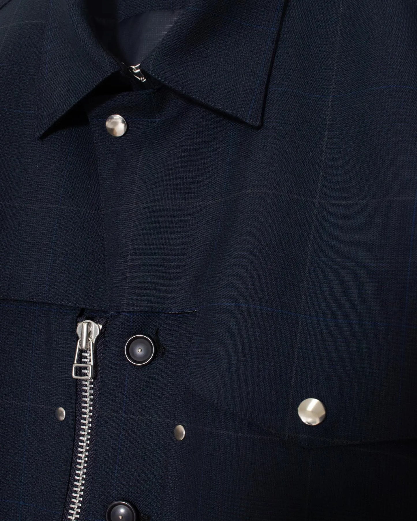 GLEN CHECK B.D JACKET NAVY