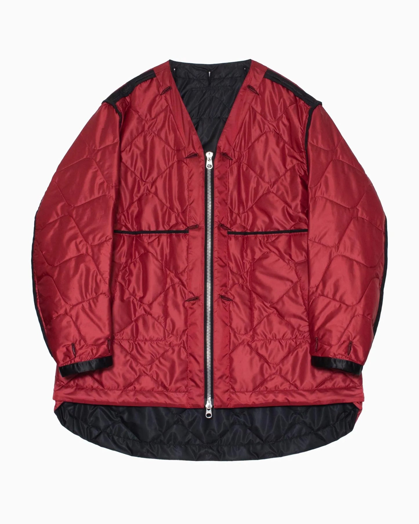 QUILTING LONG BLOUSON BLACK