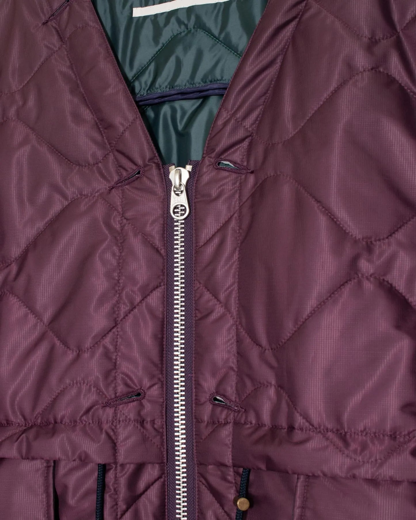 QUILTING LONG BLOUSON PURPLE