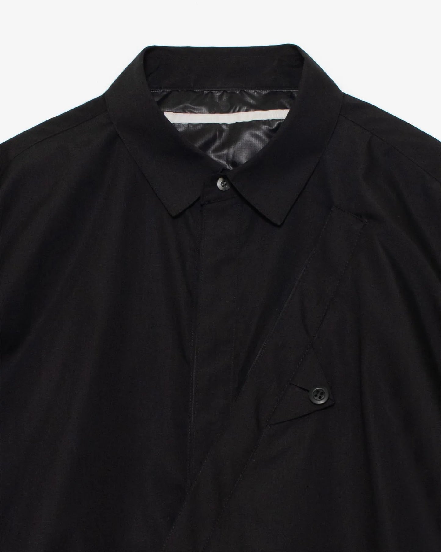 FRONT SLIT SHIRT BLACK