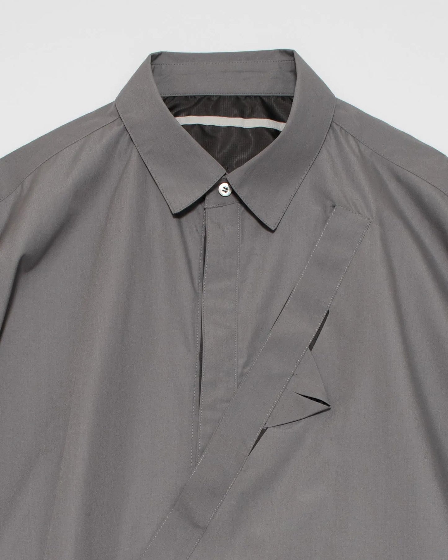 FRONT SLIT SHIRT GREY