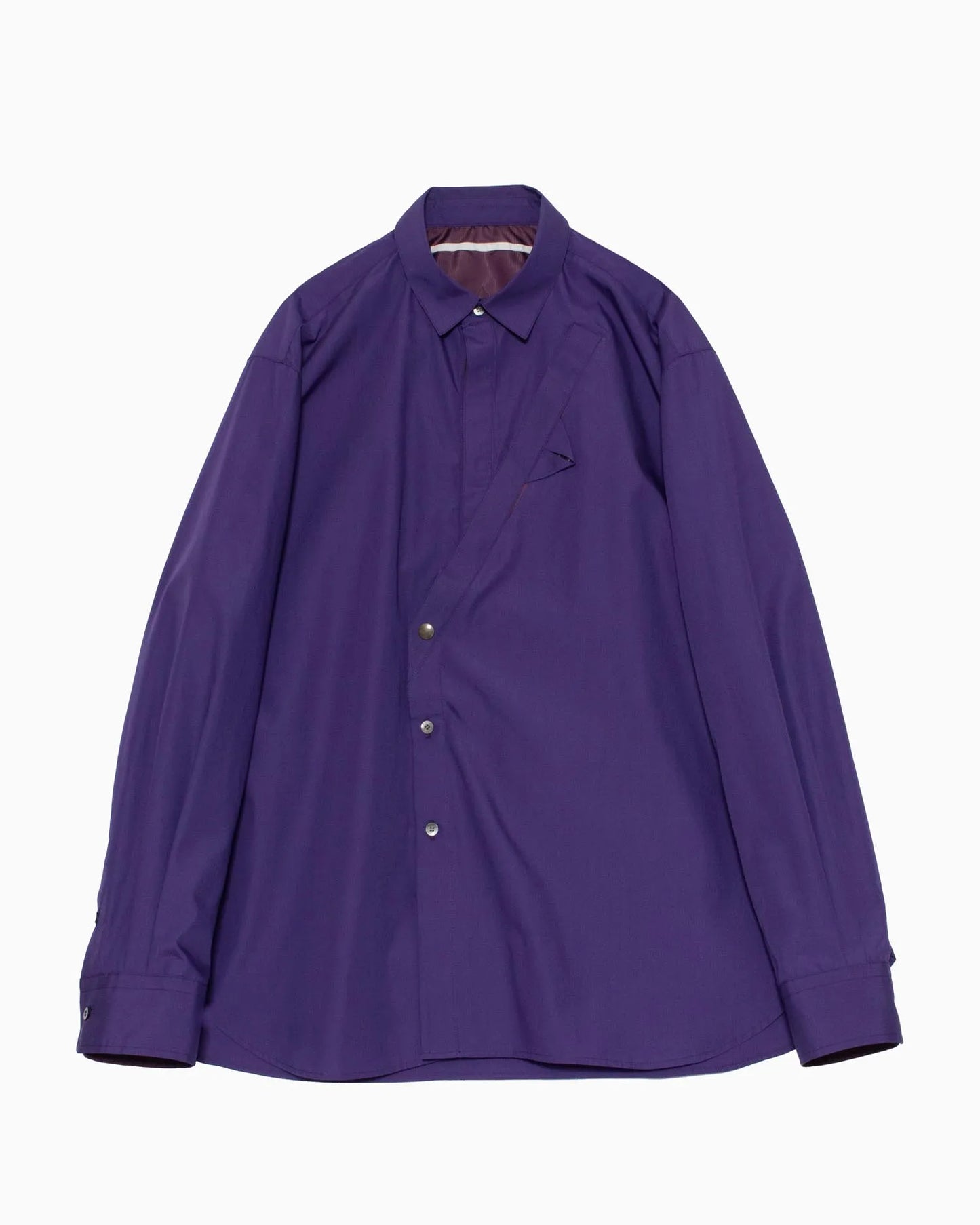 FRONT SLIT SHIRT PURPLE