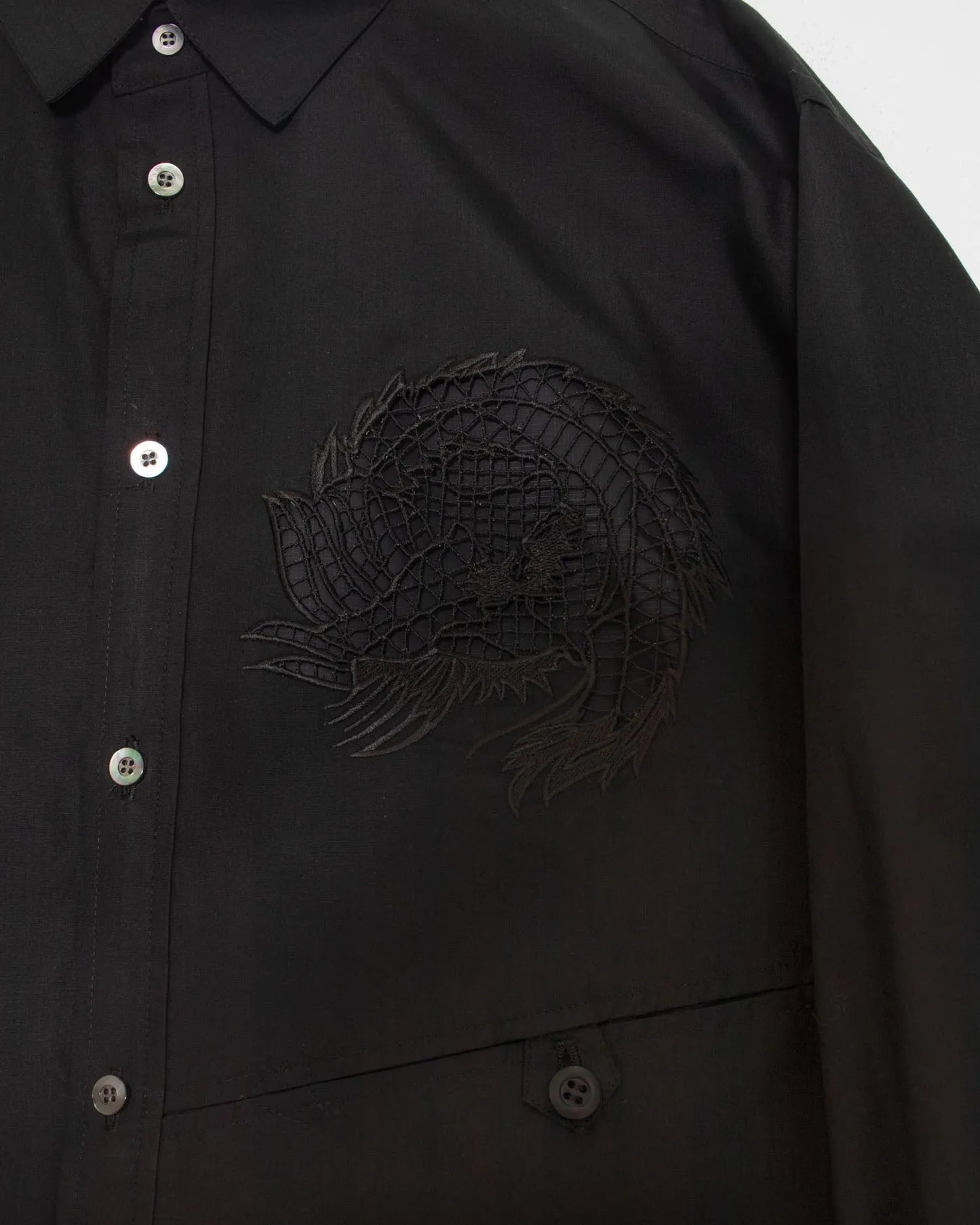 EMBROIDERY SHIRT BLACK