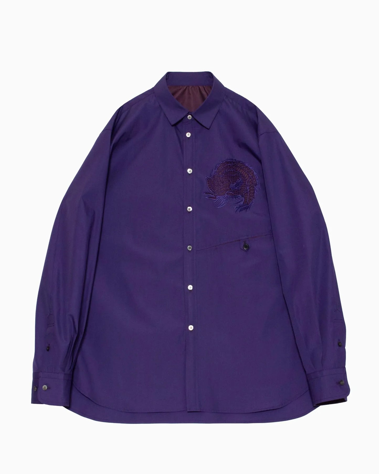 EMBROIDERY SHIRT PURPLE
