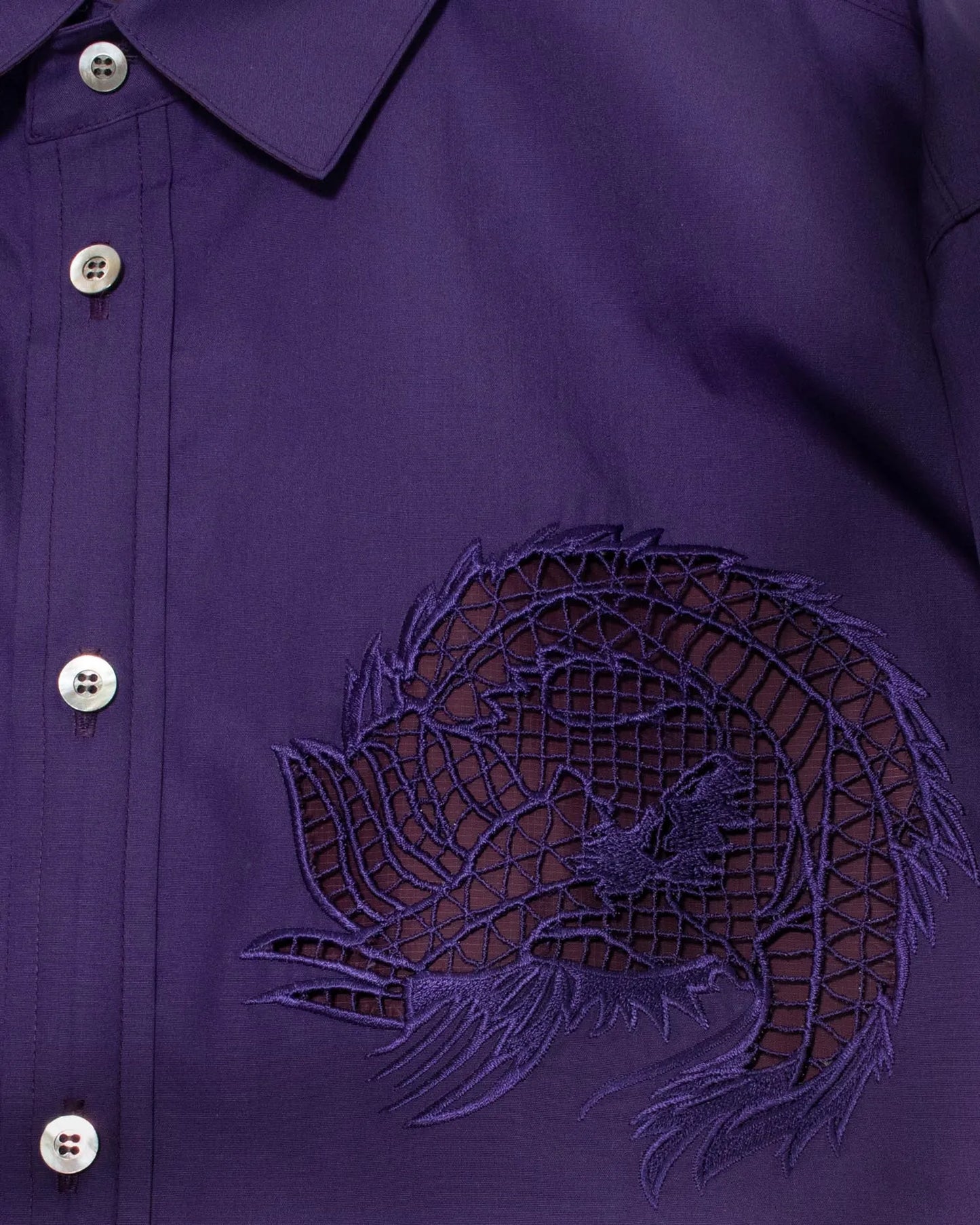 EMBROIDERY SHIRT PURPLE