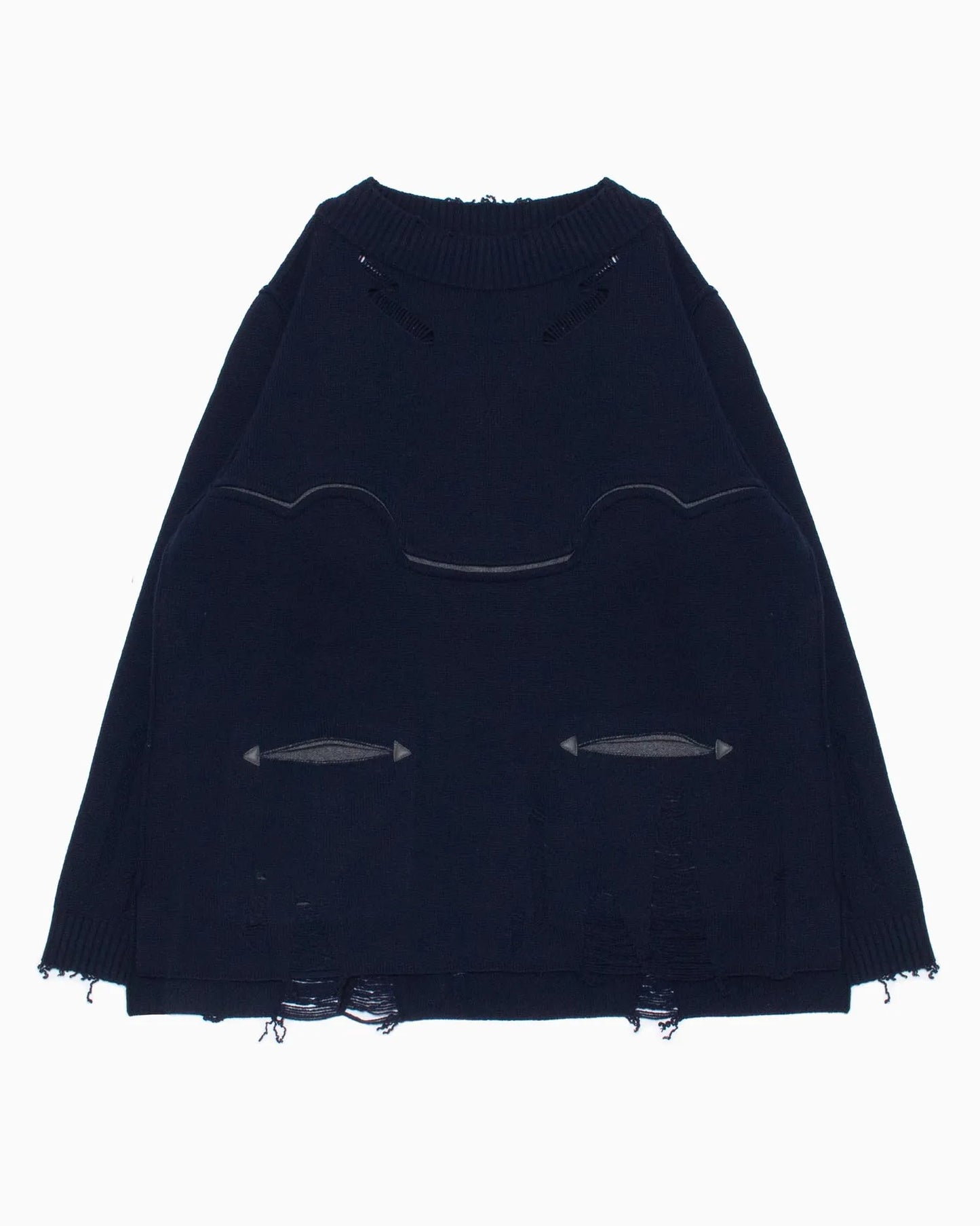 WESTERN DAMAGE KNIT NAVY