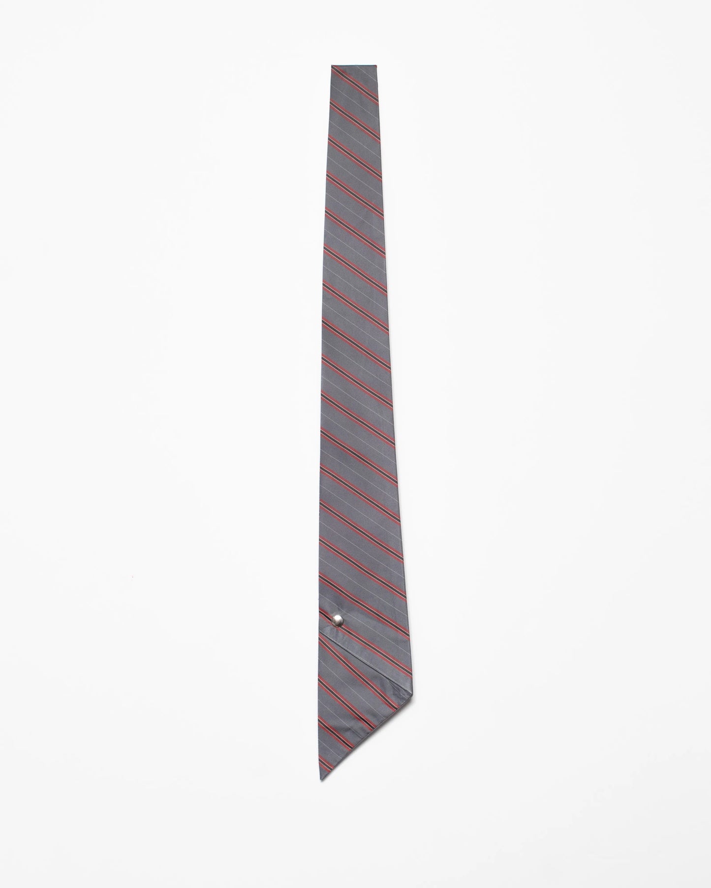 NOT-TIE "STRIPE" GREY x RED