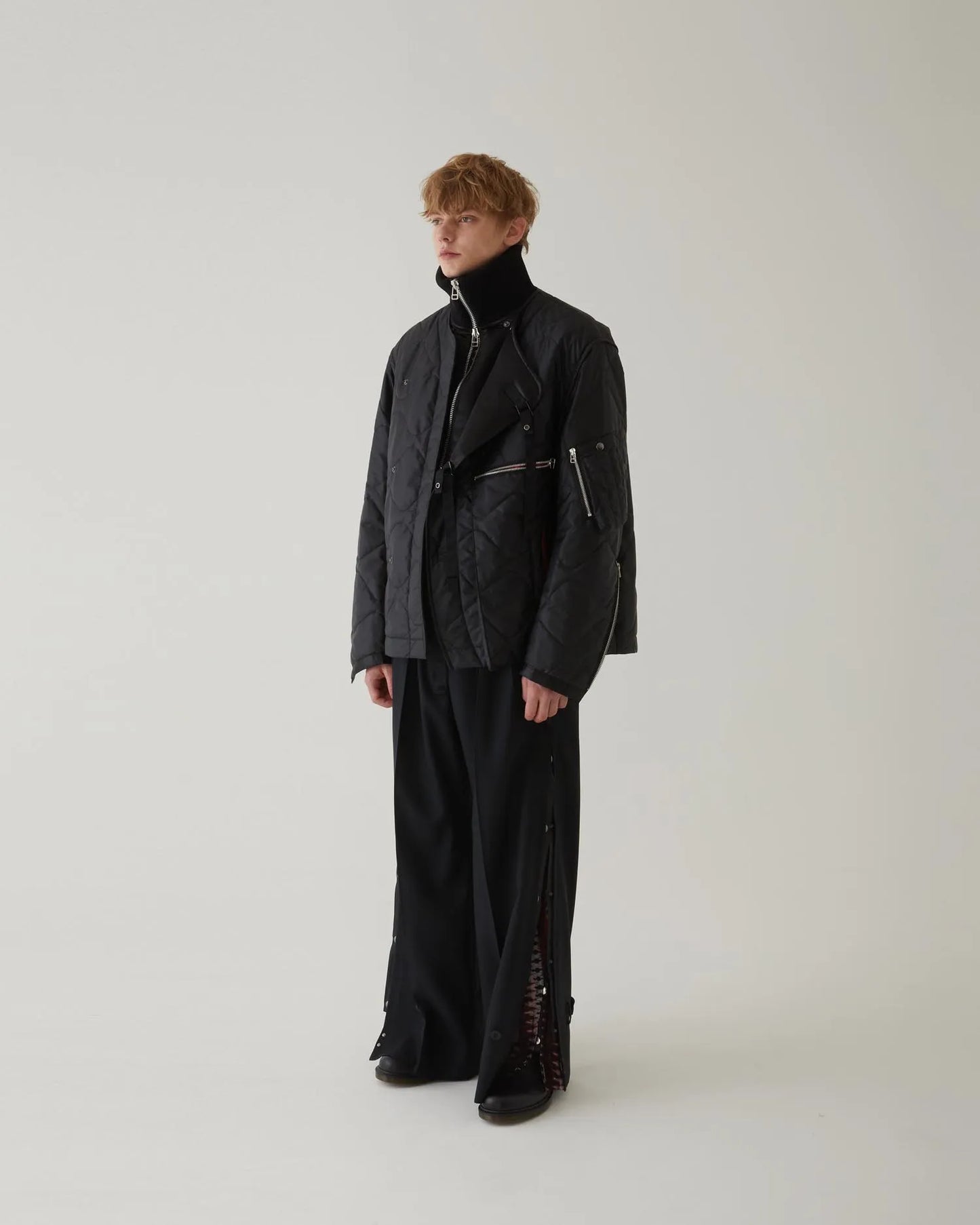 SERGE VINCENT OVER SLACKS BLACK