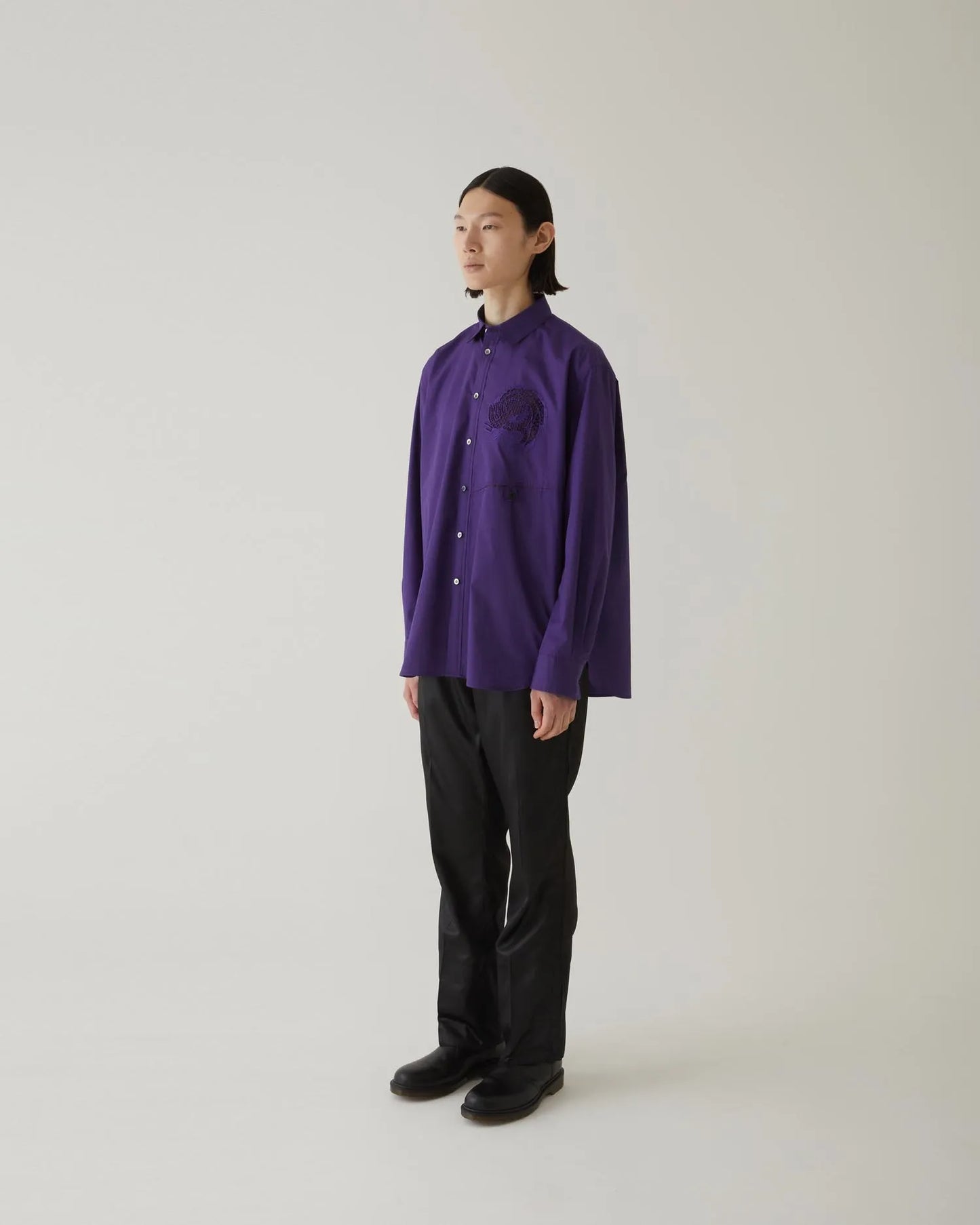 EMBROIDERY SHIRT PURPLE