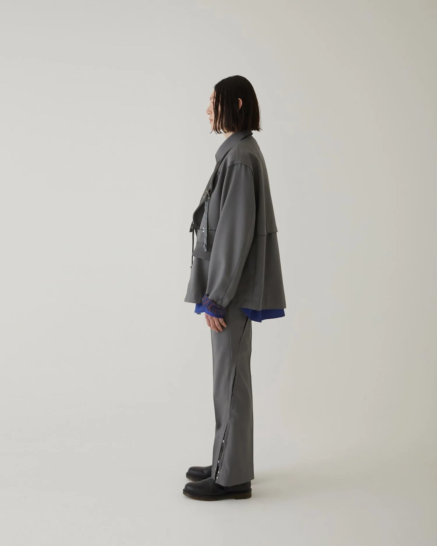 EDWARDIAN JERKIN JACKET GREY