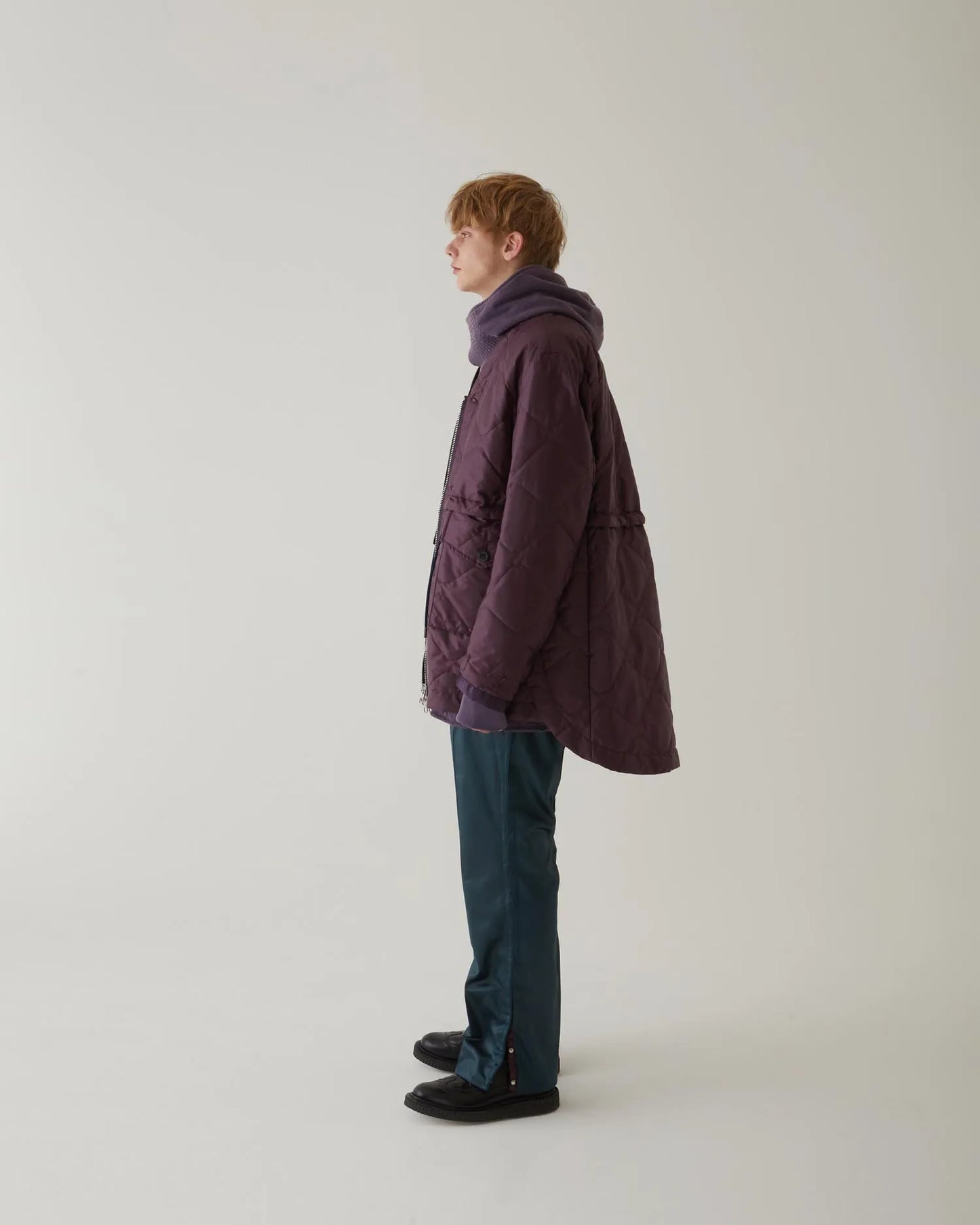 QUILTING LONG BLOUSON PURPLE