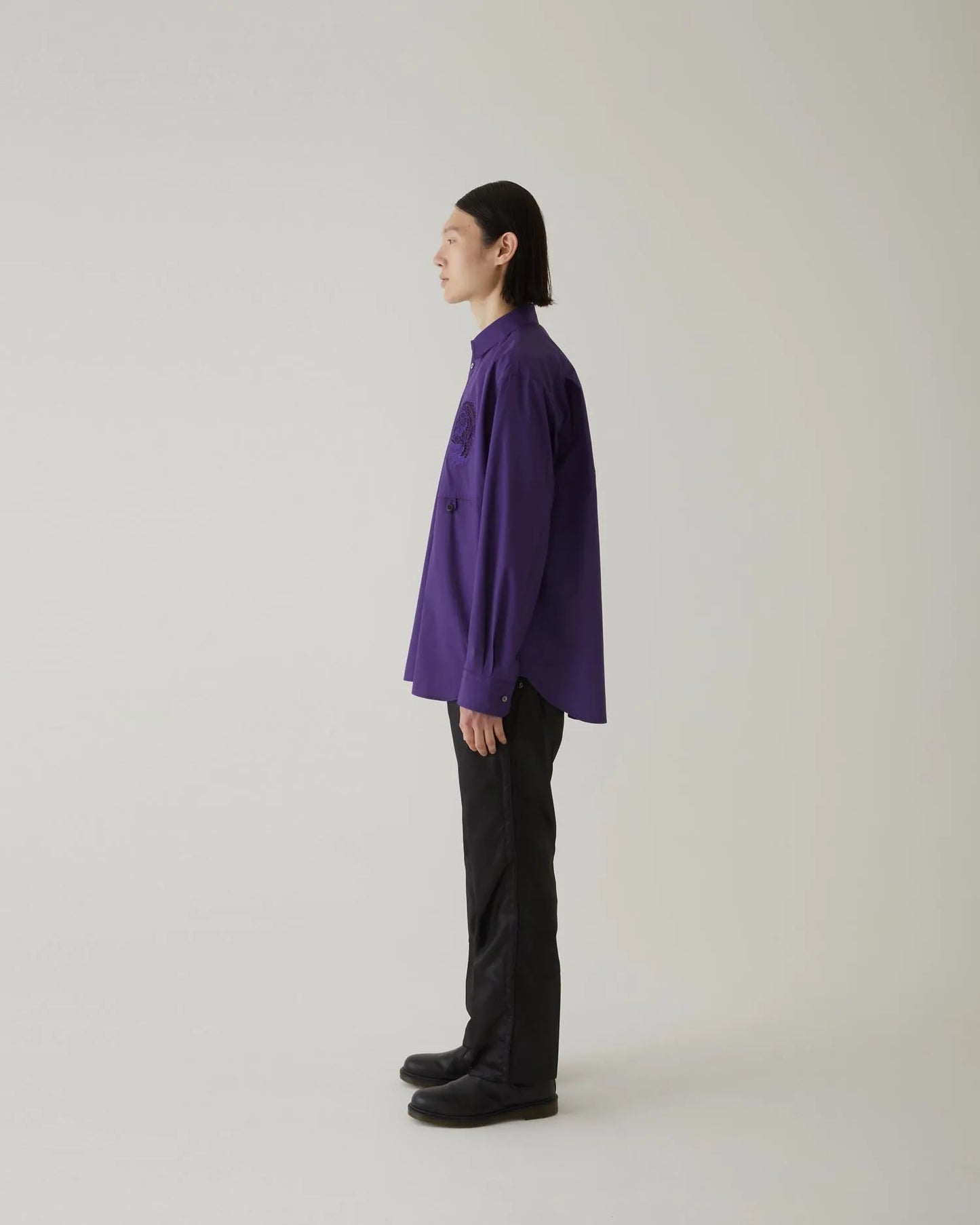 EMBROIDERY SHIRT PURPLE
