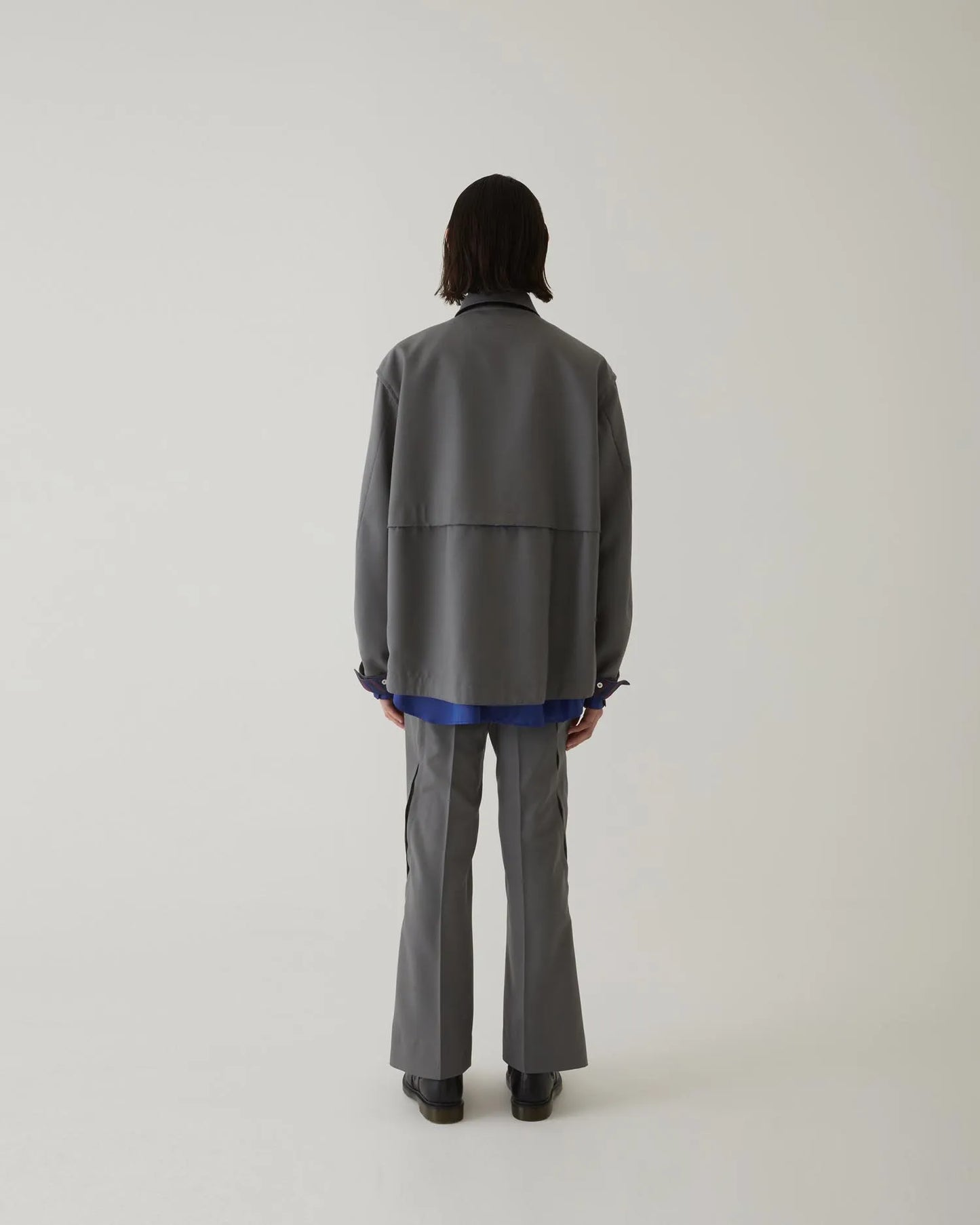 EDWARDIAN JERKIN JACKET GREY