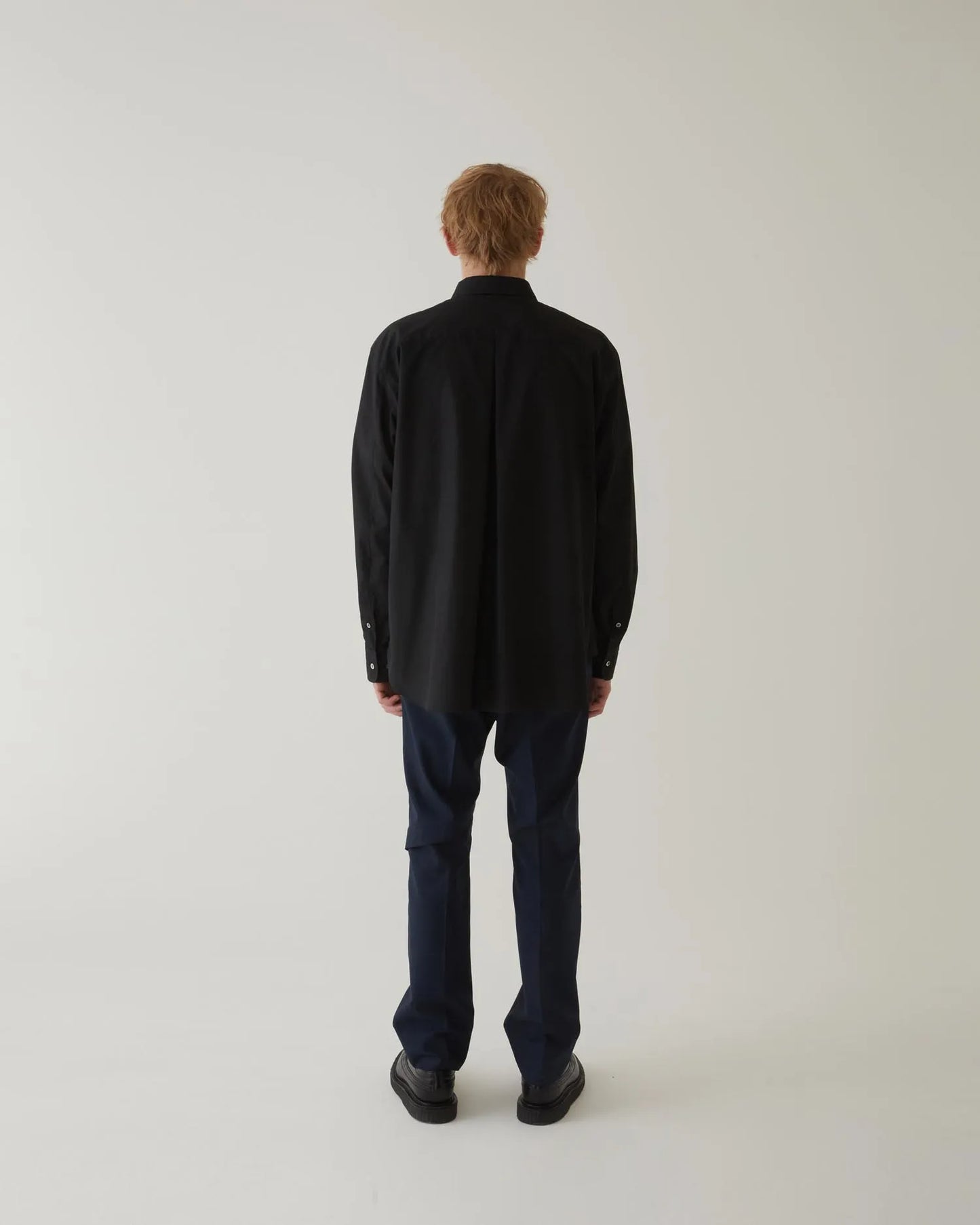 FRONT SLIT SHIRT BLACK