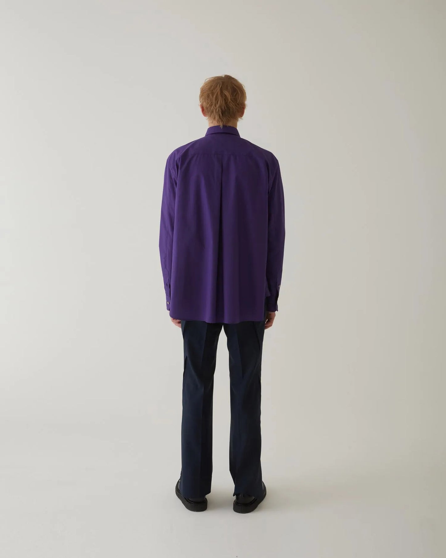 FRONT SLIT SHIRT PURPLE