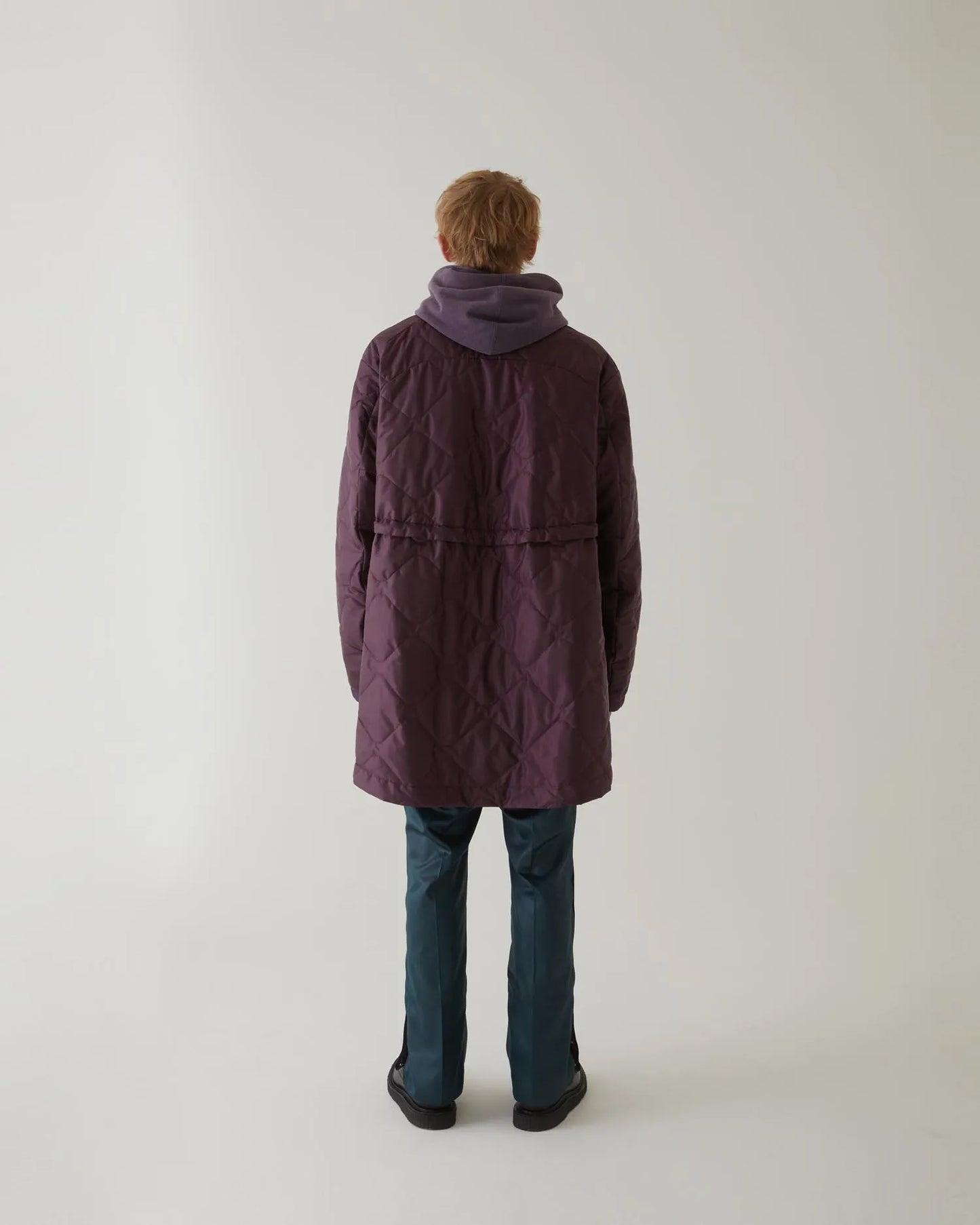 QUILTING LONG BLOUSON PURPLE