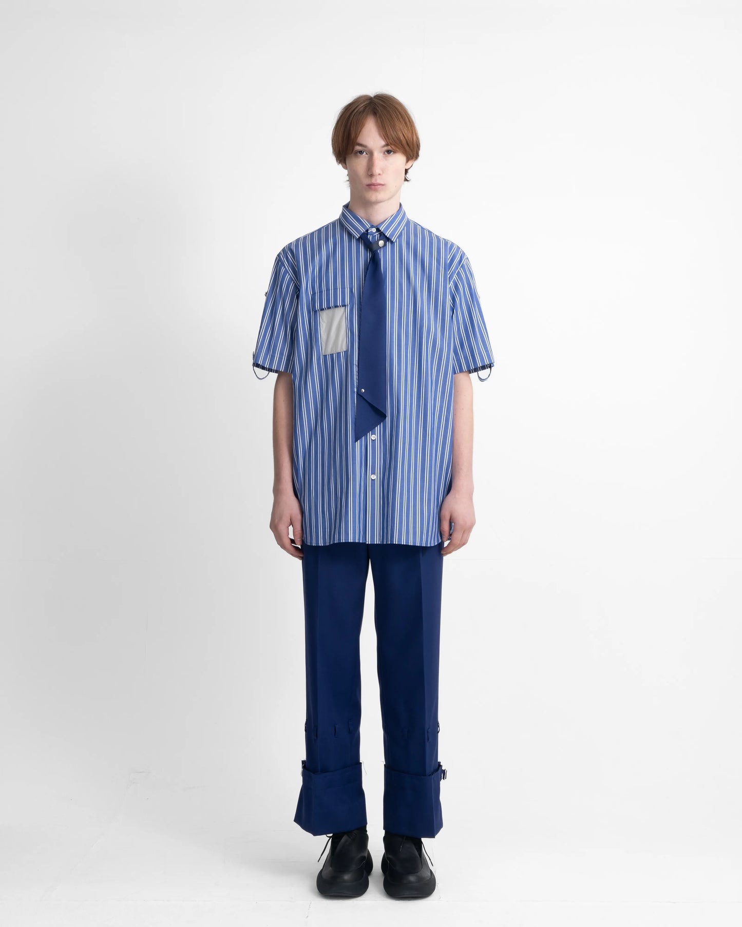 S/S PASS HOLDER SHIRT STRIPE