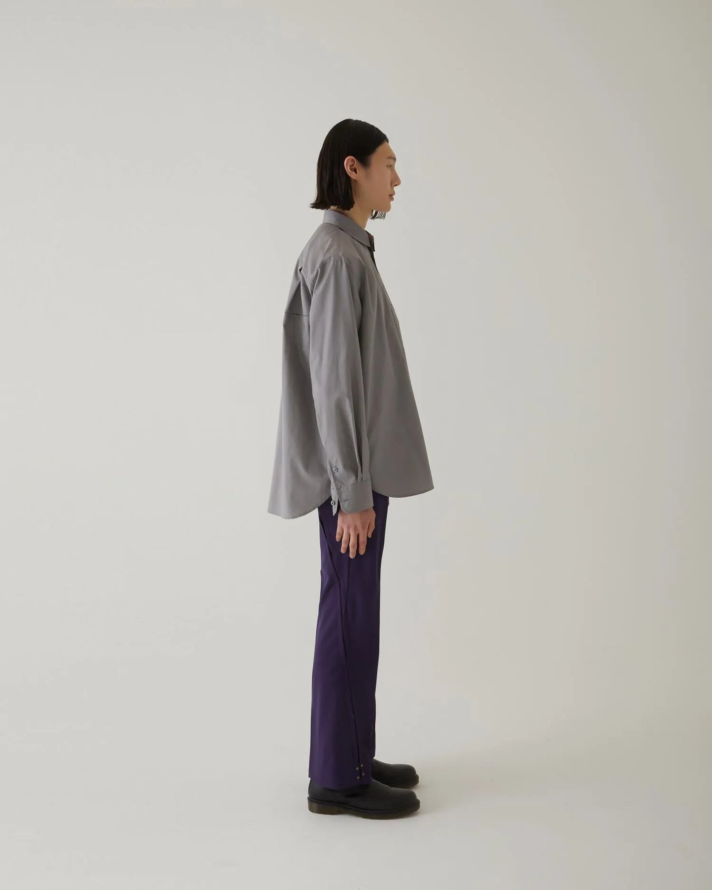 EMBROIDERY SHIRT GREY
