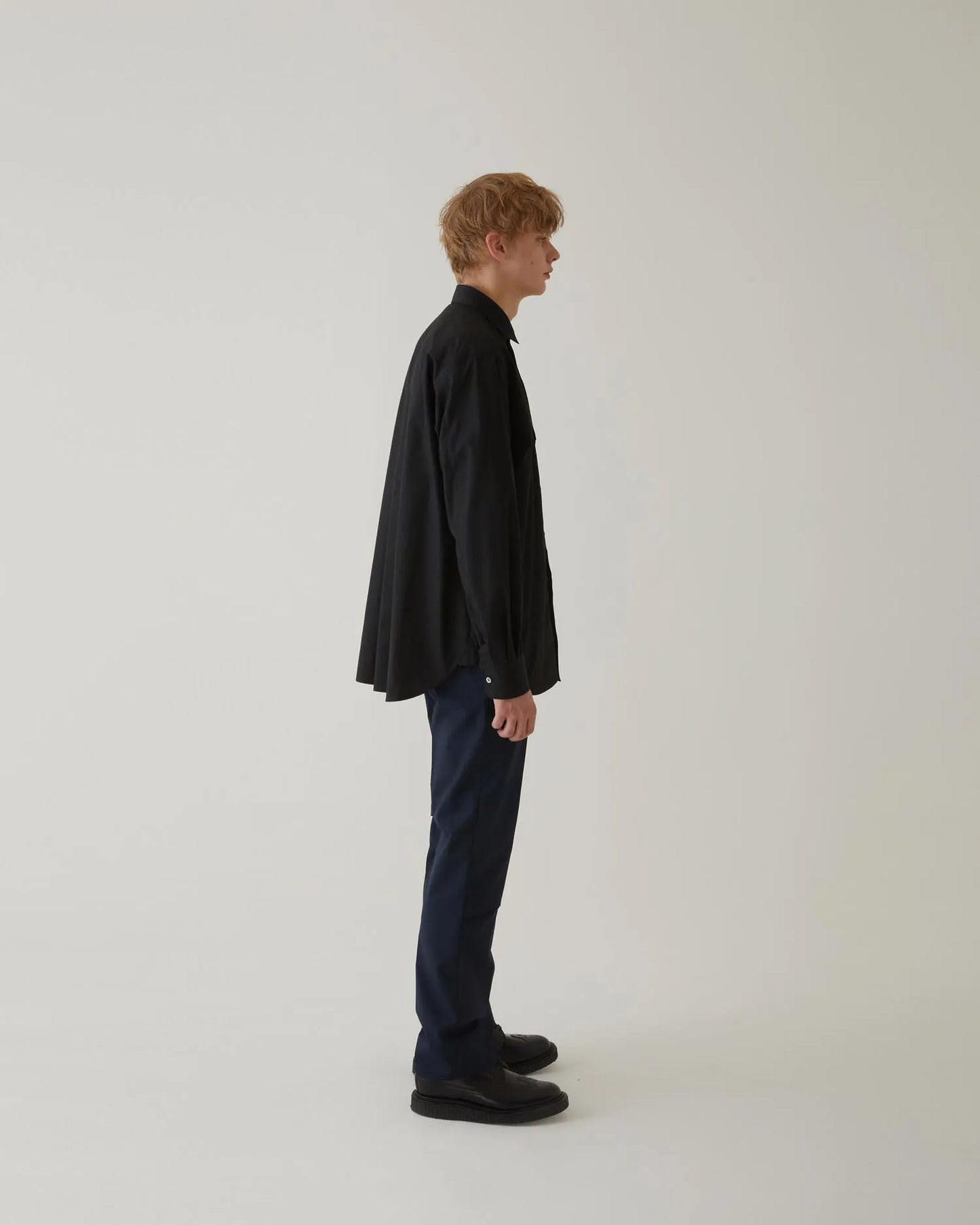 FRONT SLIT SHIRT BLACK