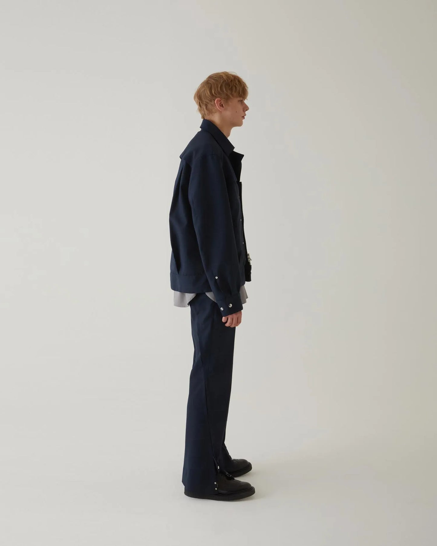 GLEN CHECK B.D JACKET NAVY