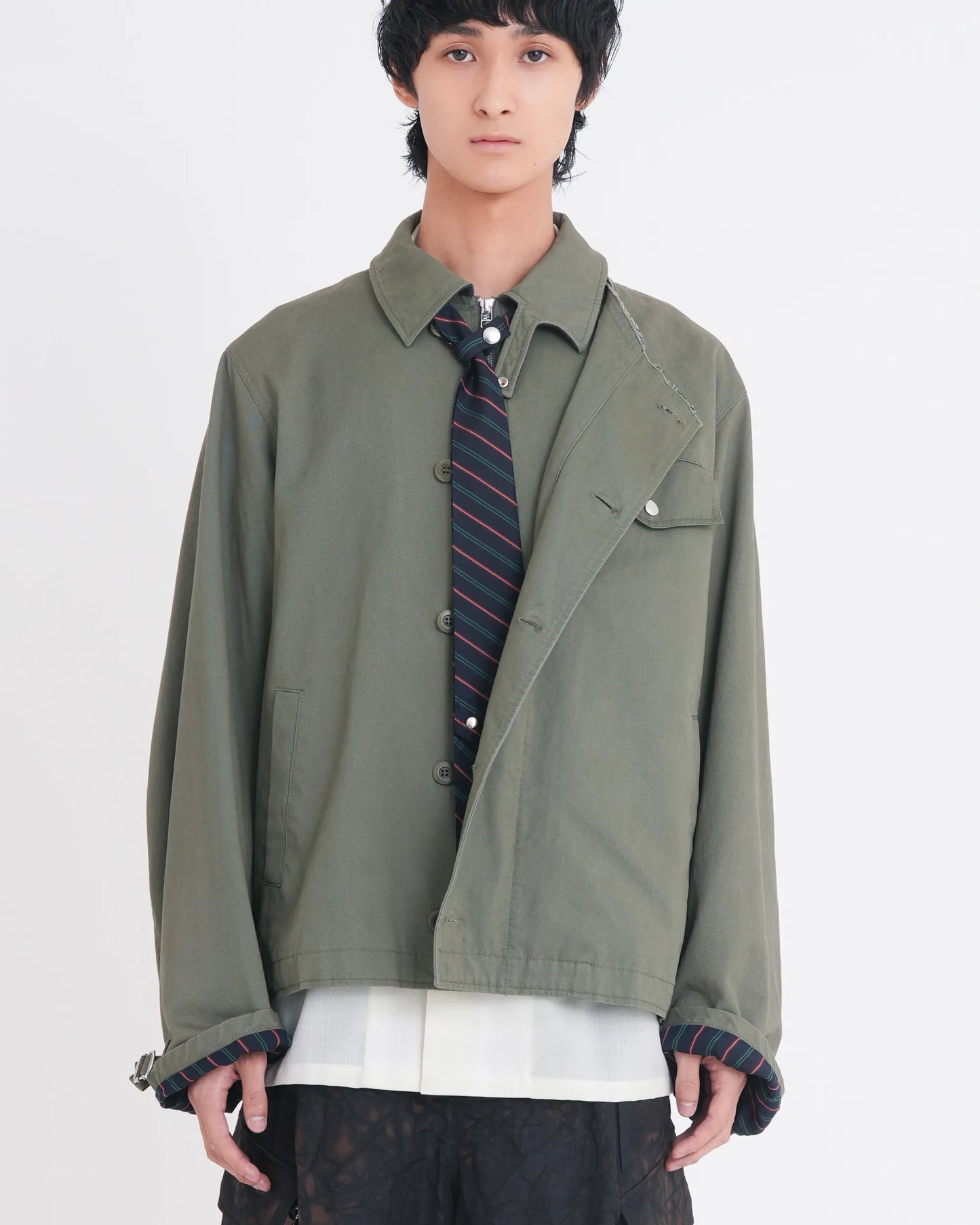 NOT-TIE "STRIPE" GREEN x RED