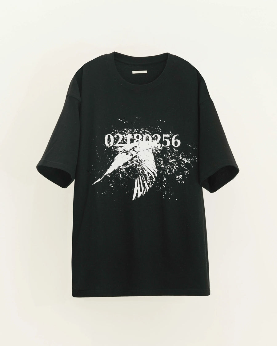 PRINT T-SHIRT "02180256" BLACK