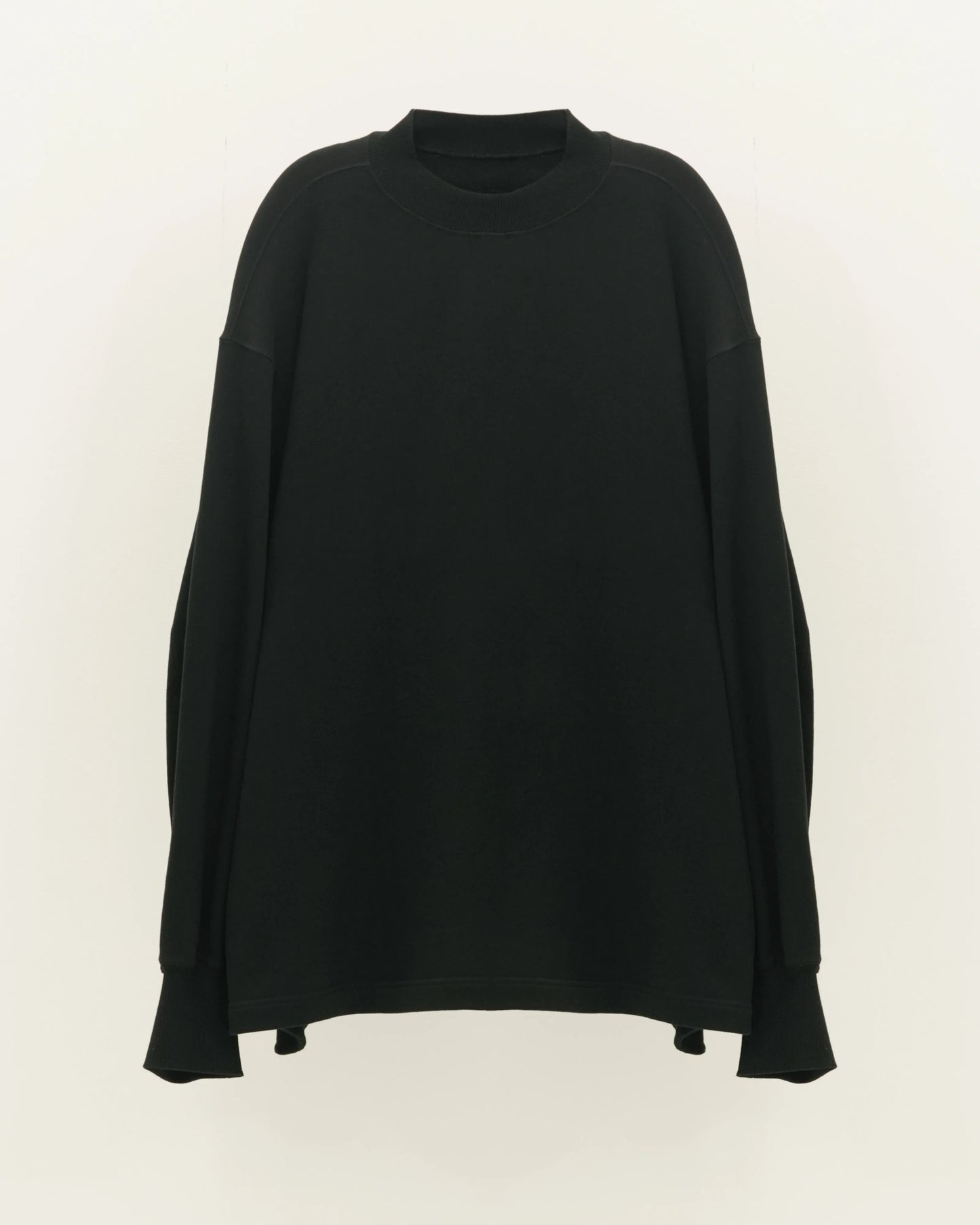 SIDE SEAM POCKET SWEATSHIRT BLACK