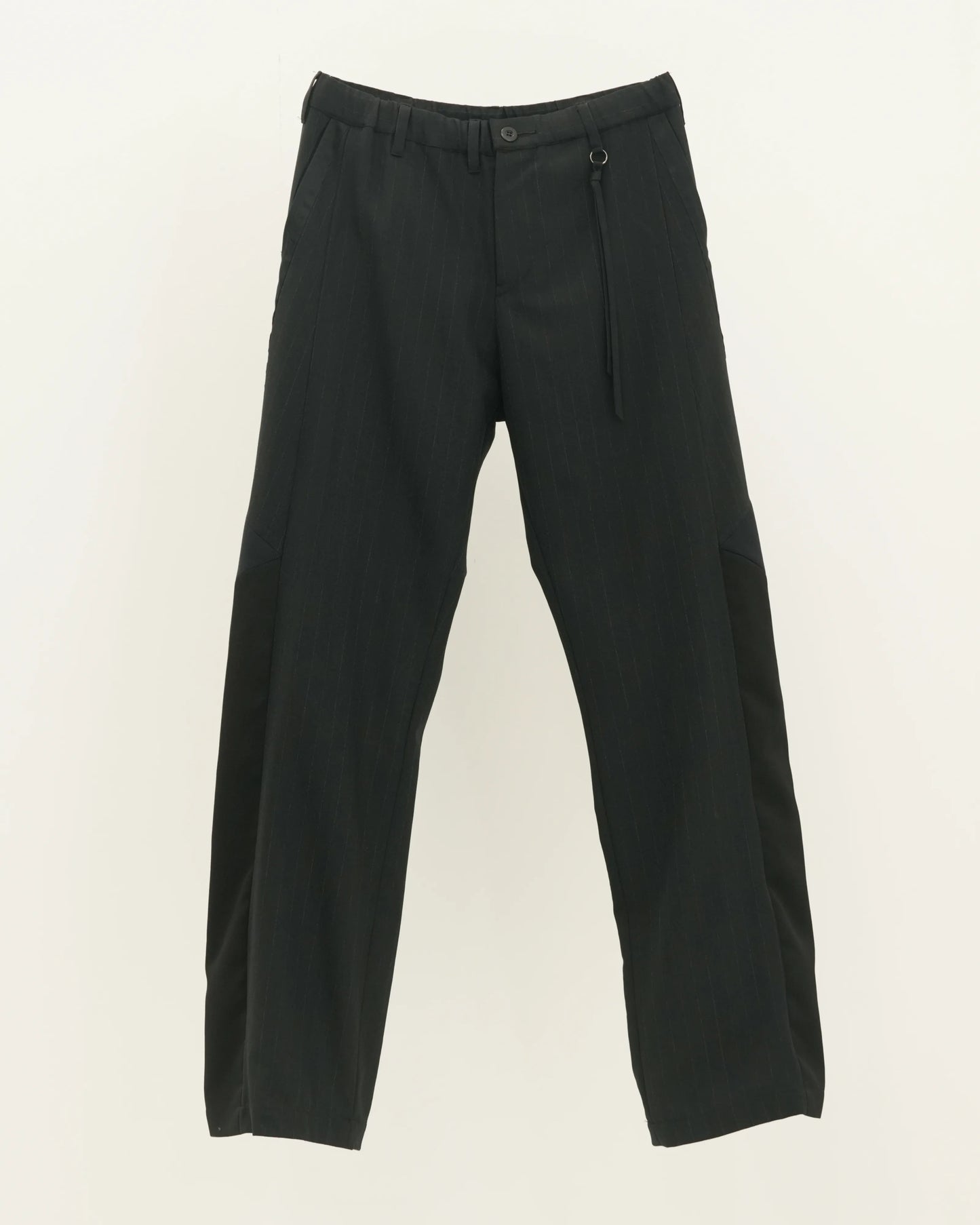 CHALK STRIPE TRACK PANTS BLACK