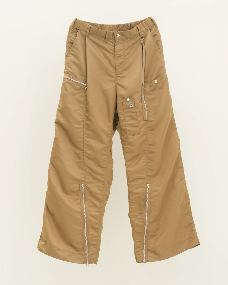NYLON K-2B TROUSERS BEIGE