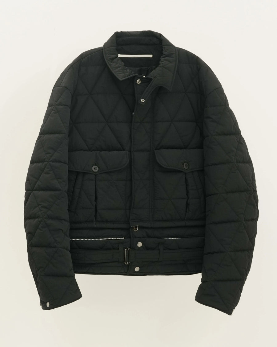NYLON QUILTING A-2 BLOUSON BLACK