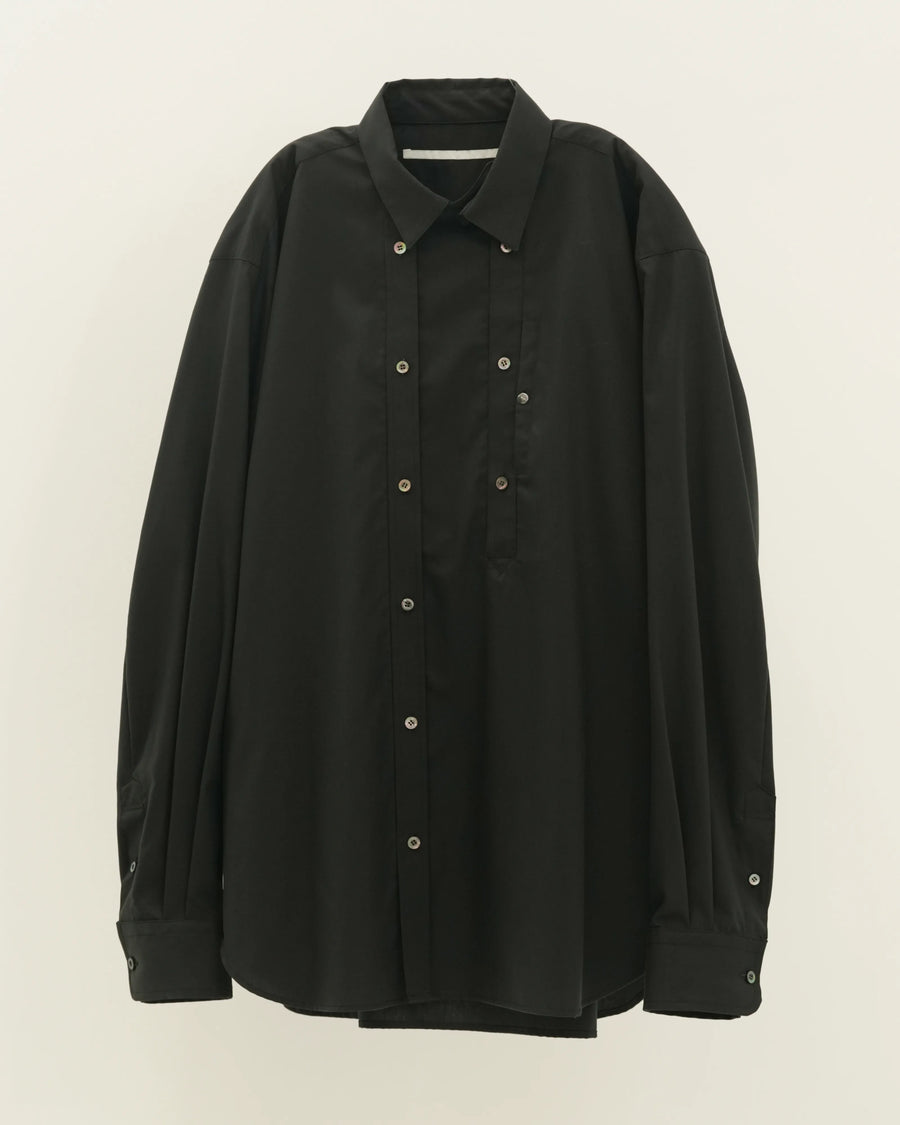 DOUBLE FRONT SHIRT BLACK