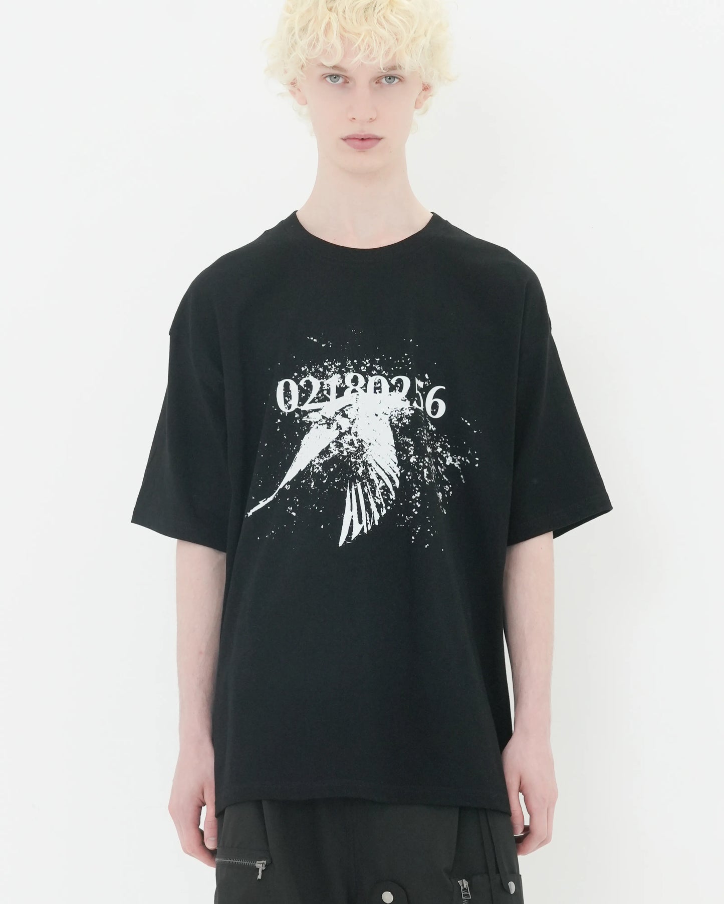 PRINT T-SHIRT "02180256" BLACK