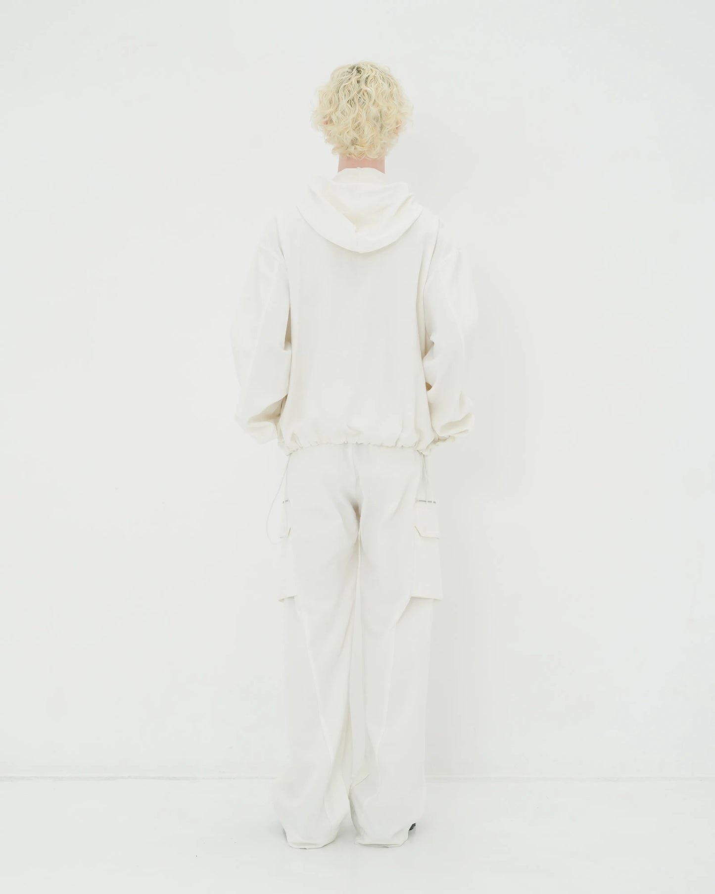 NEP SILK HOOD BLOUSON WHITE