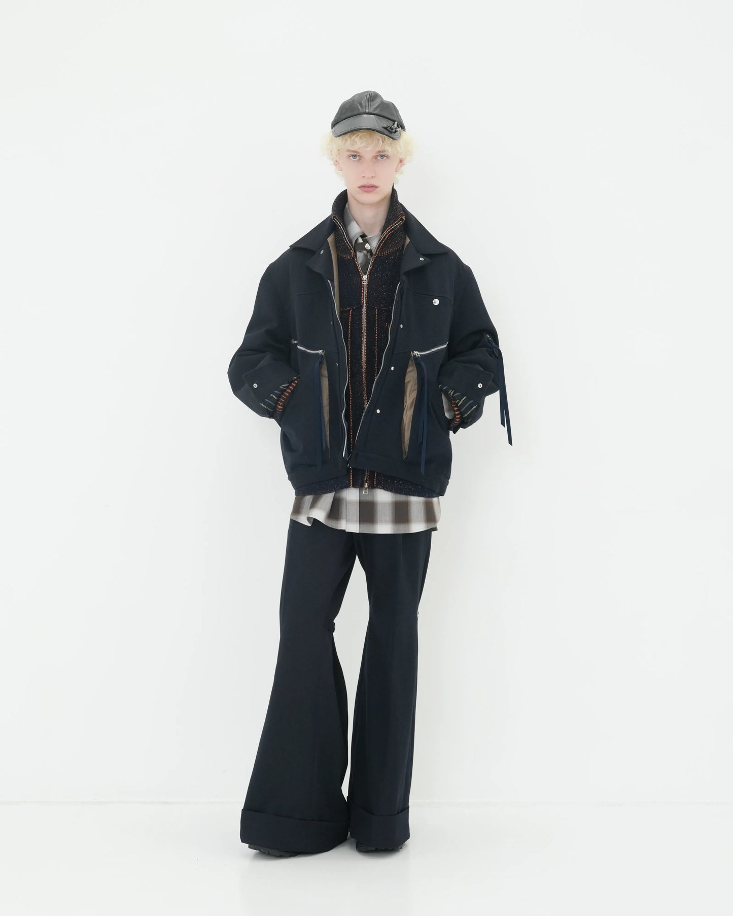 GAITER DOUBLE SLACKS NAVY