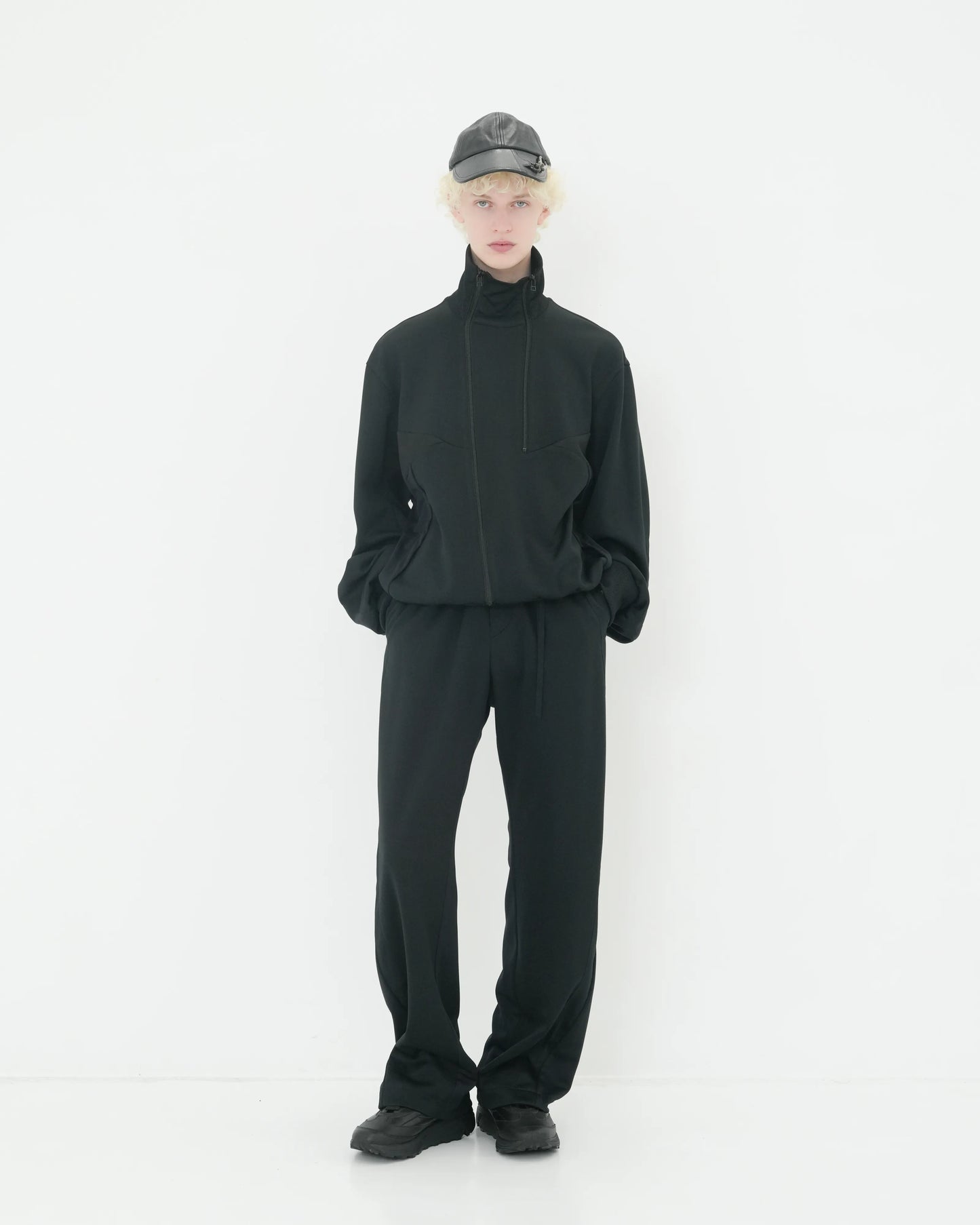 JERSEY TRACK BLOUSON BLACK