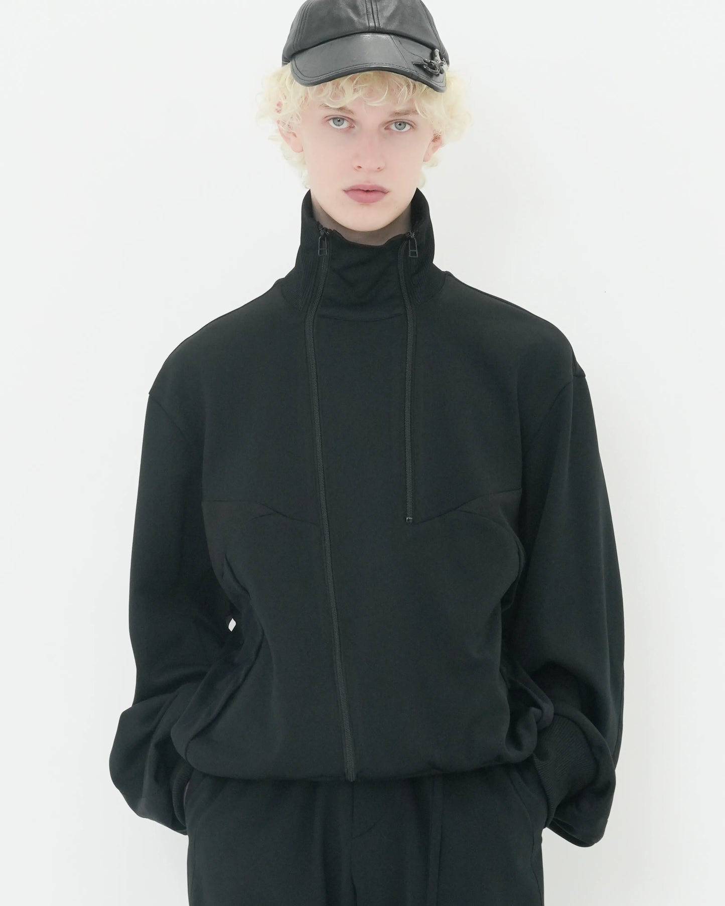 JERSEY TRACK BLOUSON BLACK